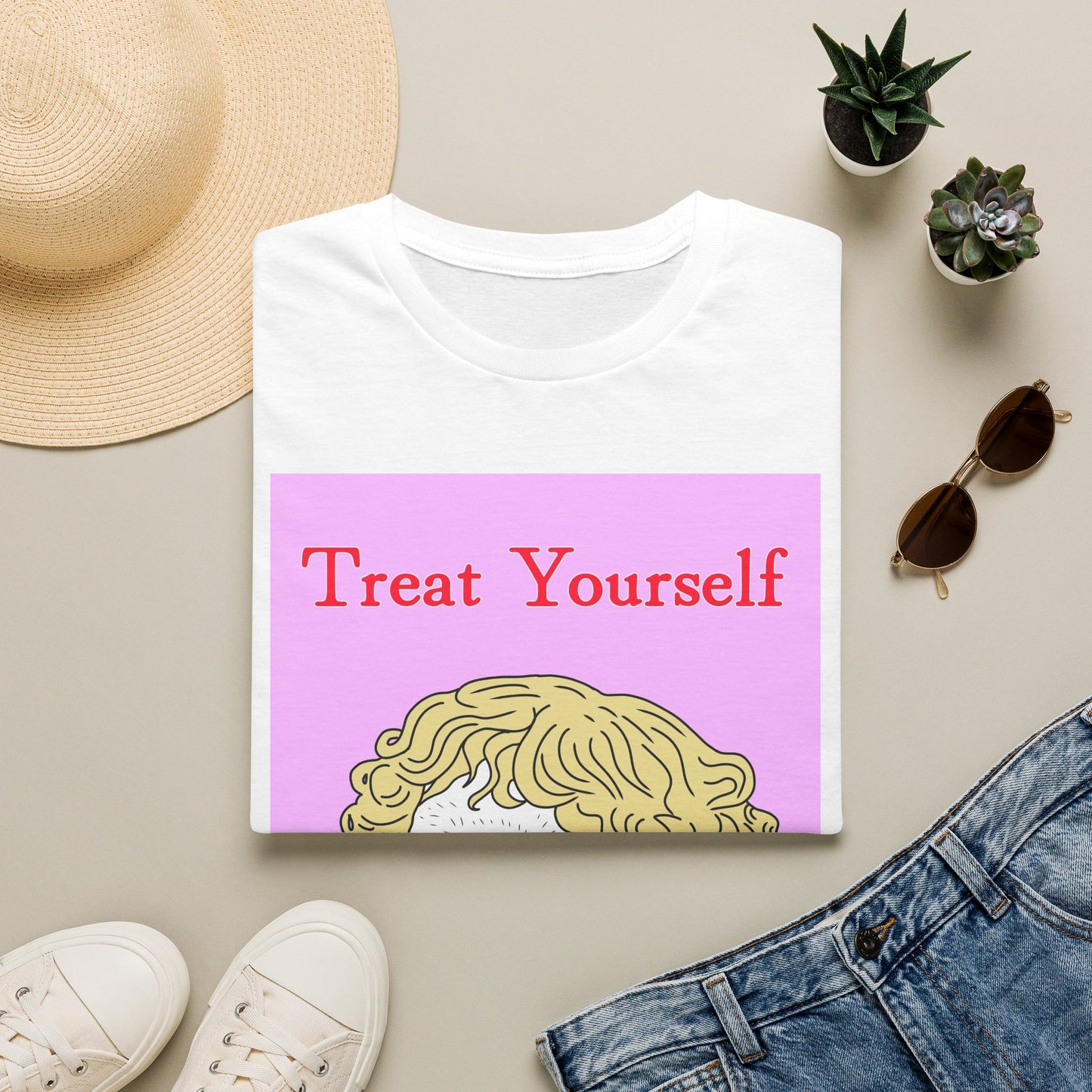 Treat Yourself Pink Chihuahua T Shirt