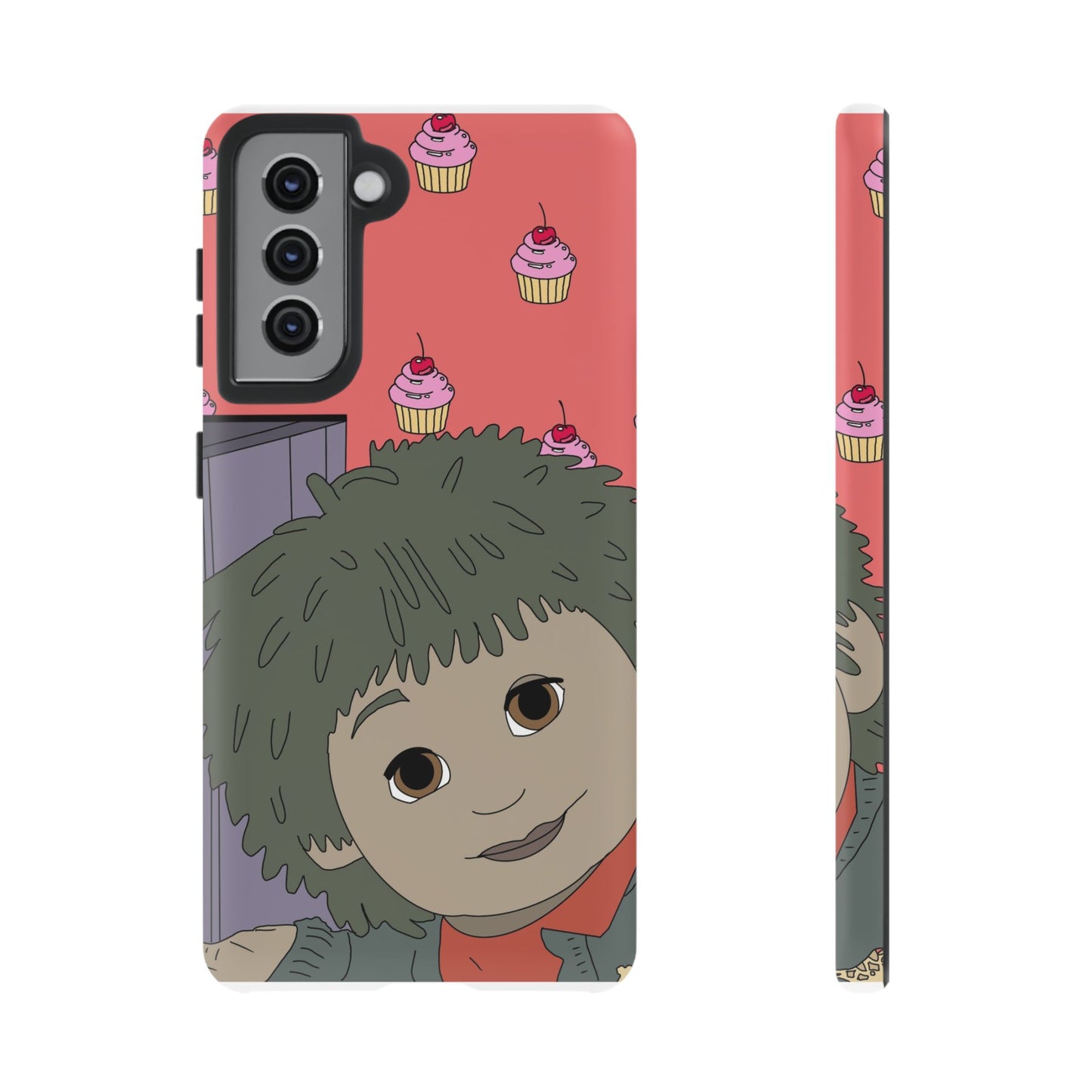 Cute Cupcake Tiny Phone Case — Whimsical Retro Character Protective Cover