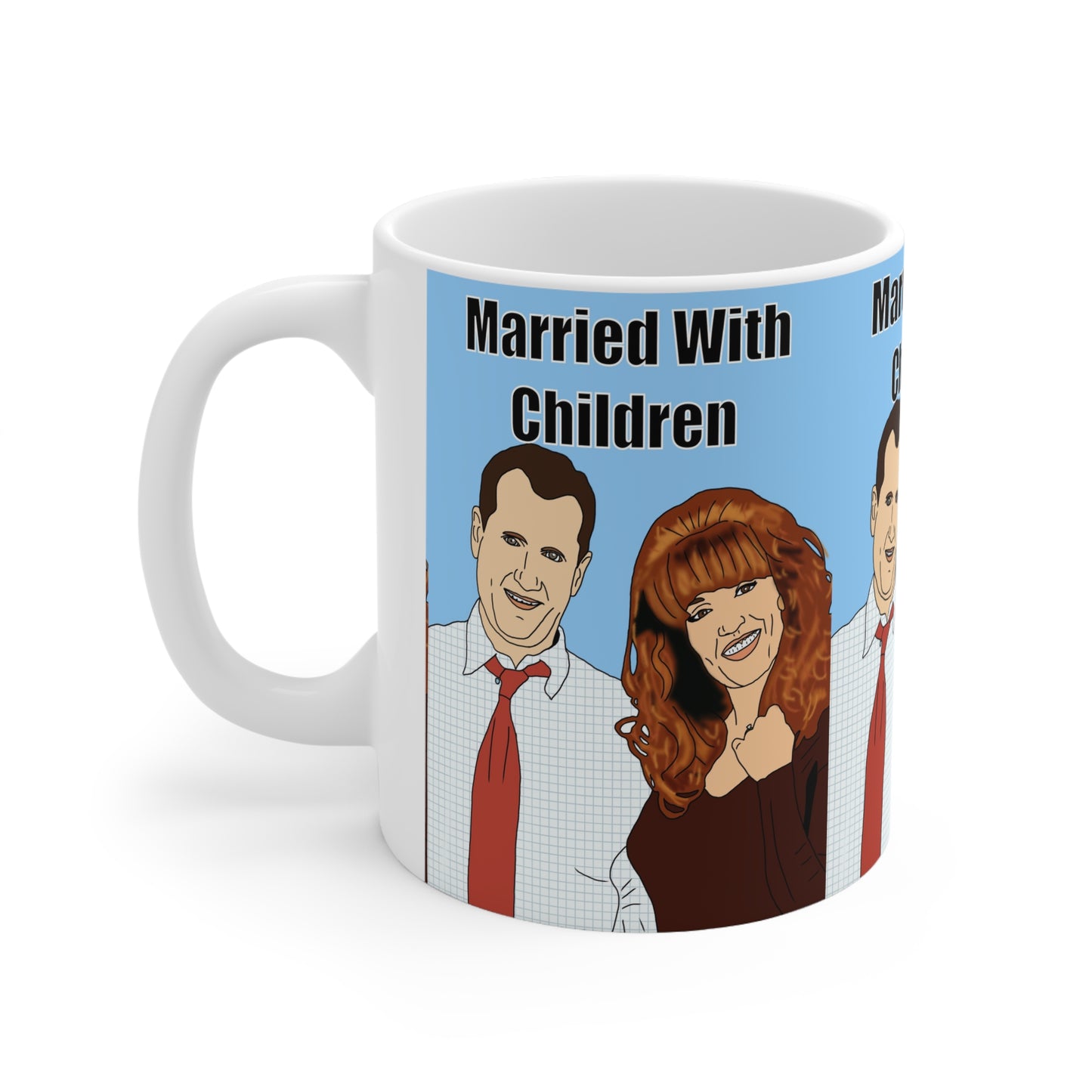 Married With Children Cartoon Family Ceramic Coffee Mug
