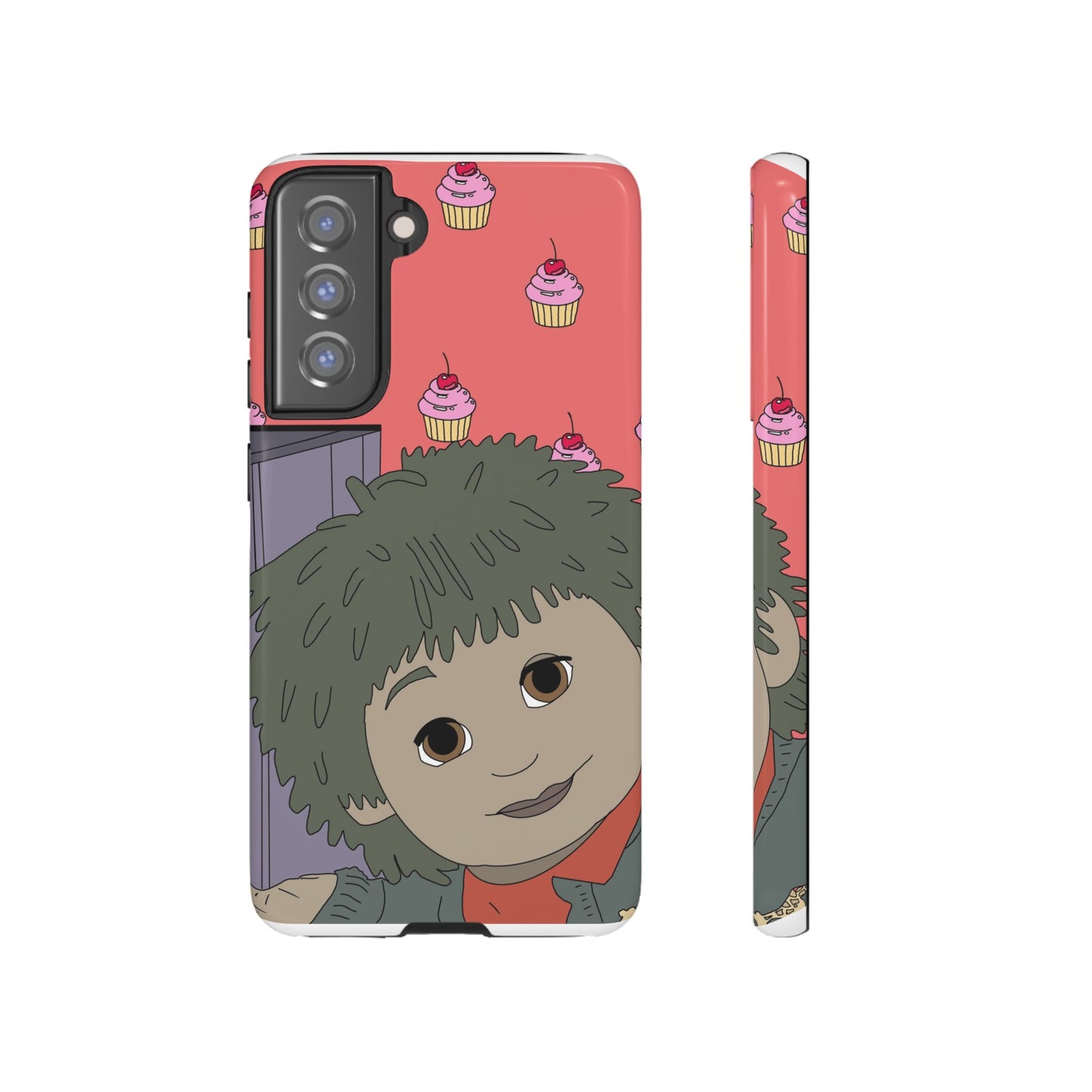 Cute Cupcake Tiny Phone Case — Whimsical Retro Character Protective Cover