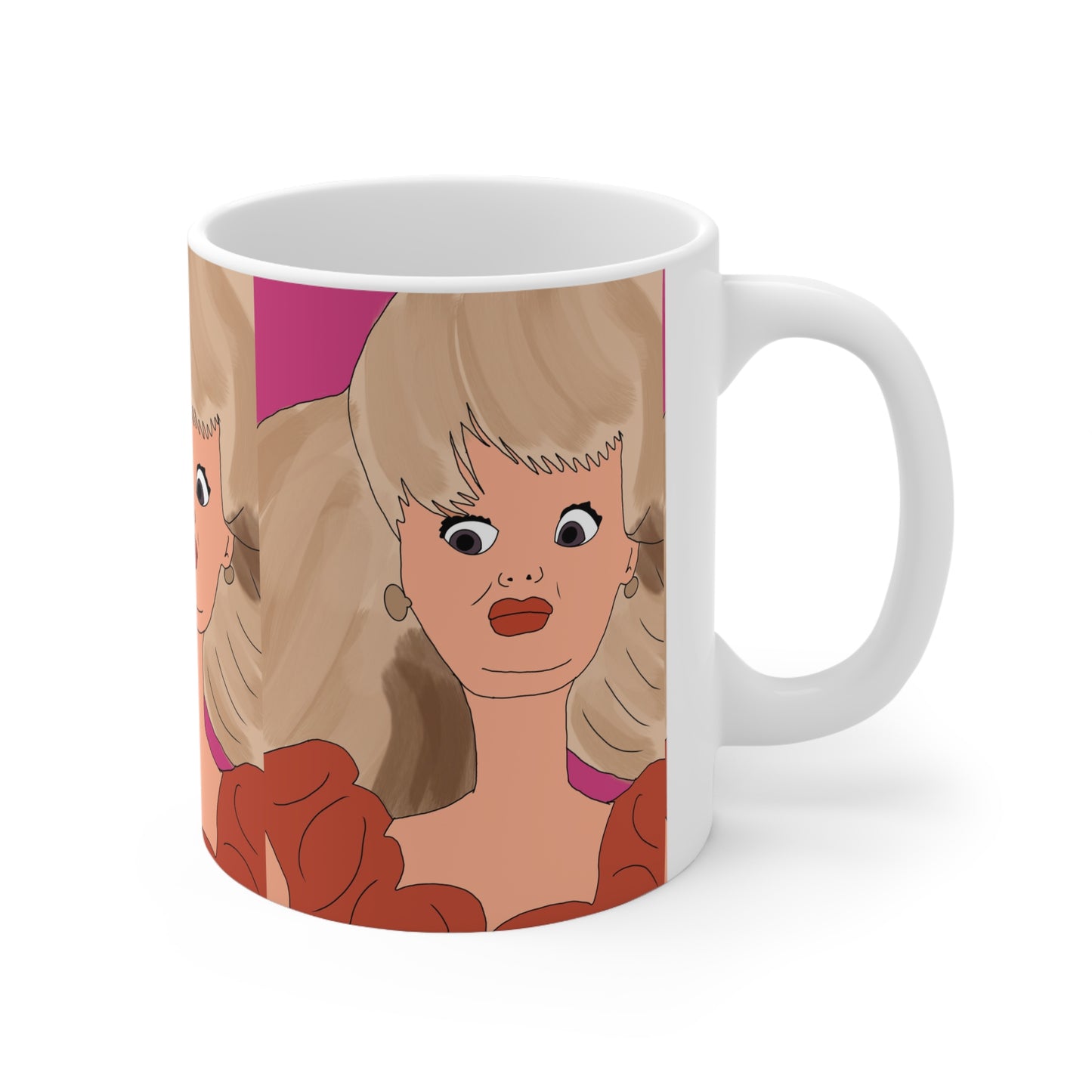 Novelty Mug — Ewww Retro Doll Ceramic Coffee Cup