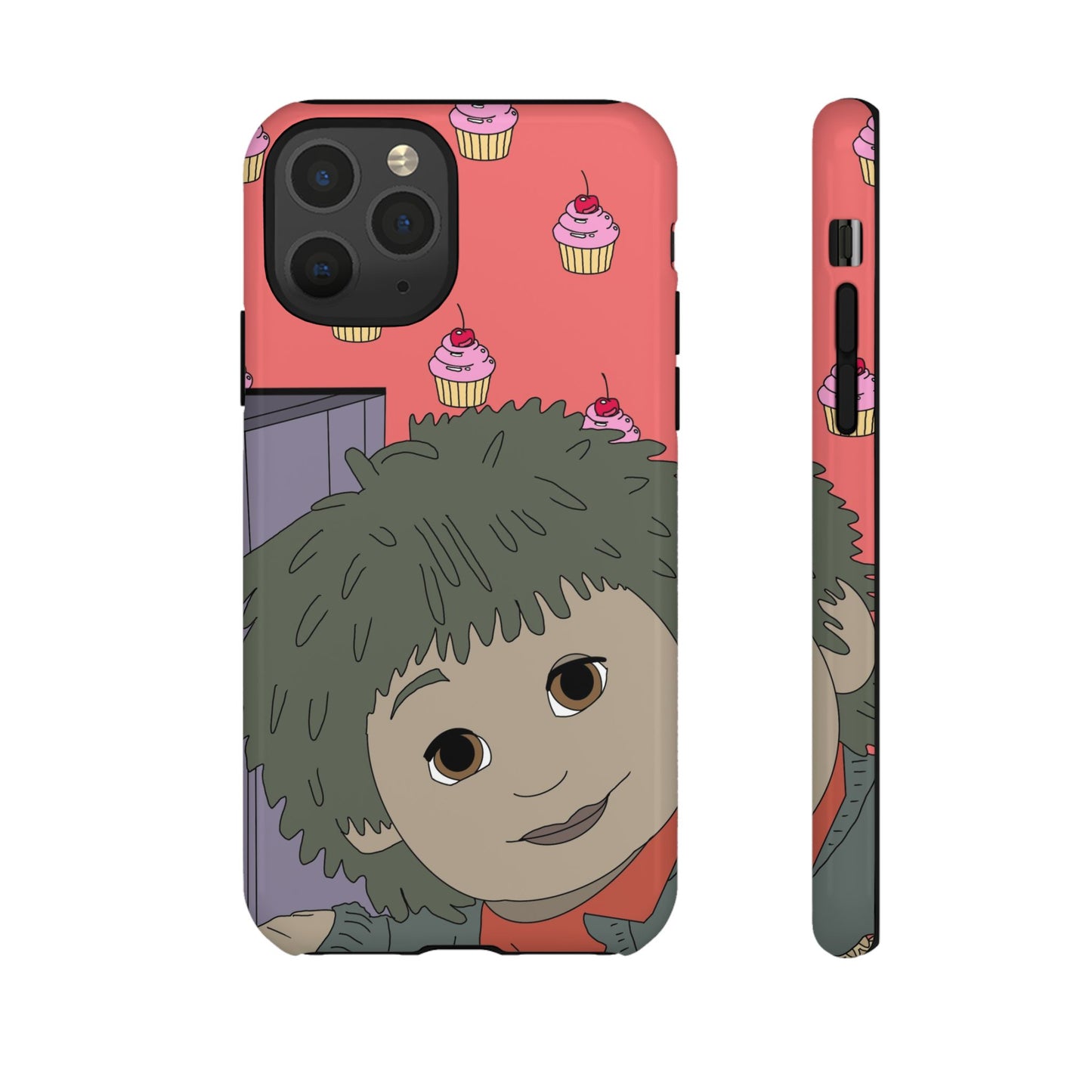 Cute Cupcake Tiny Phone Case — Whimsical Retro Character Protective Cover