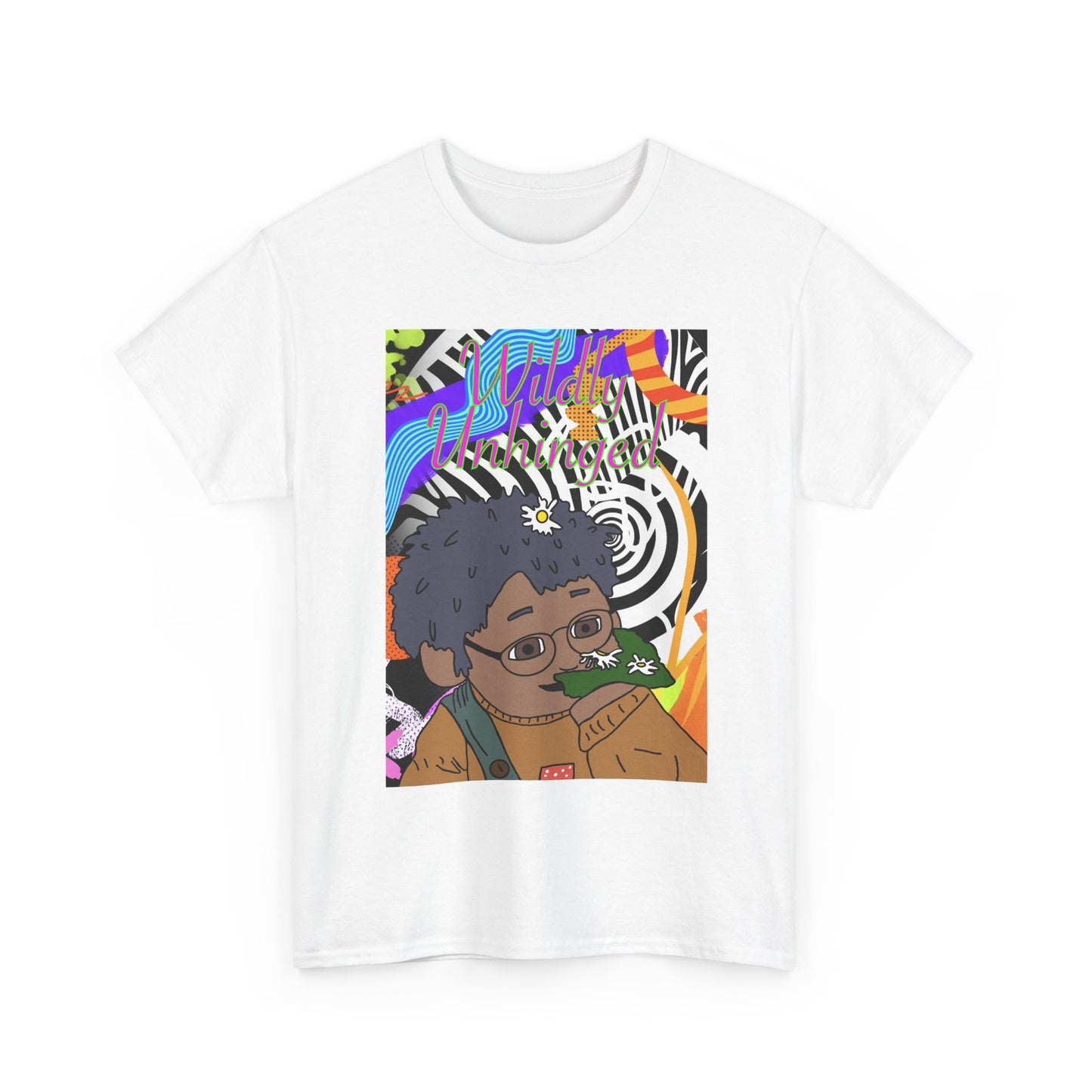 Graphic Tee — Retro Wildly Unhinged Psychedelic Design