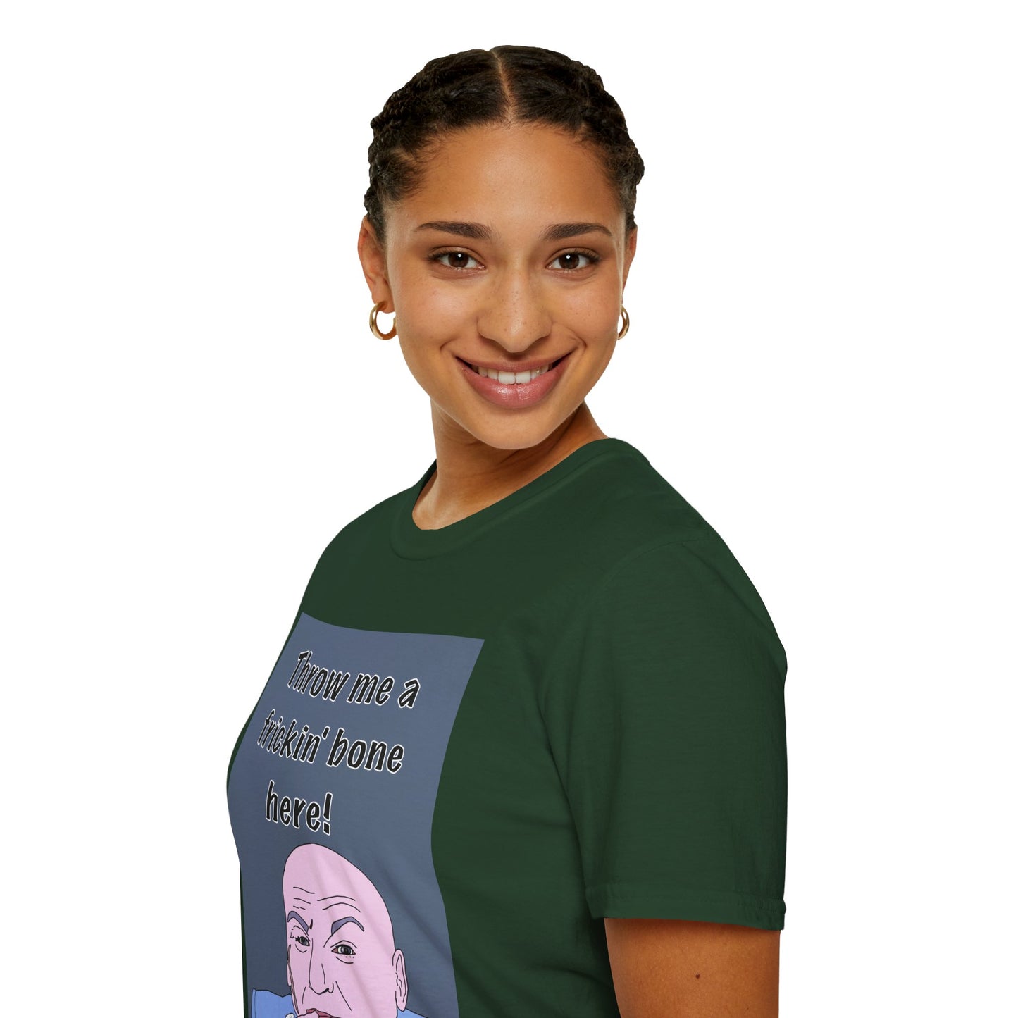 Dr Evil Austin Powers Throw Me a Frickin' Bone T-Shirt — Funny Meme Graphic Tee