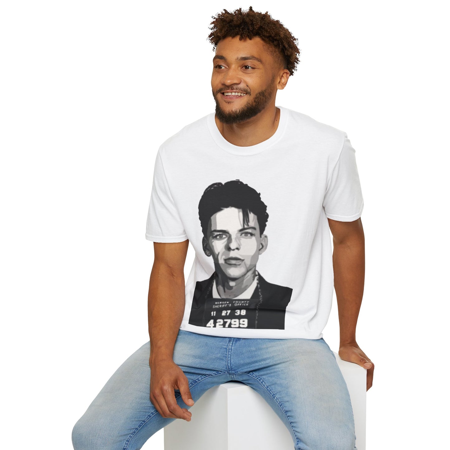 Frank Sinatra Mugshot Portrait Graphic T-Shirt