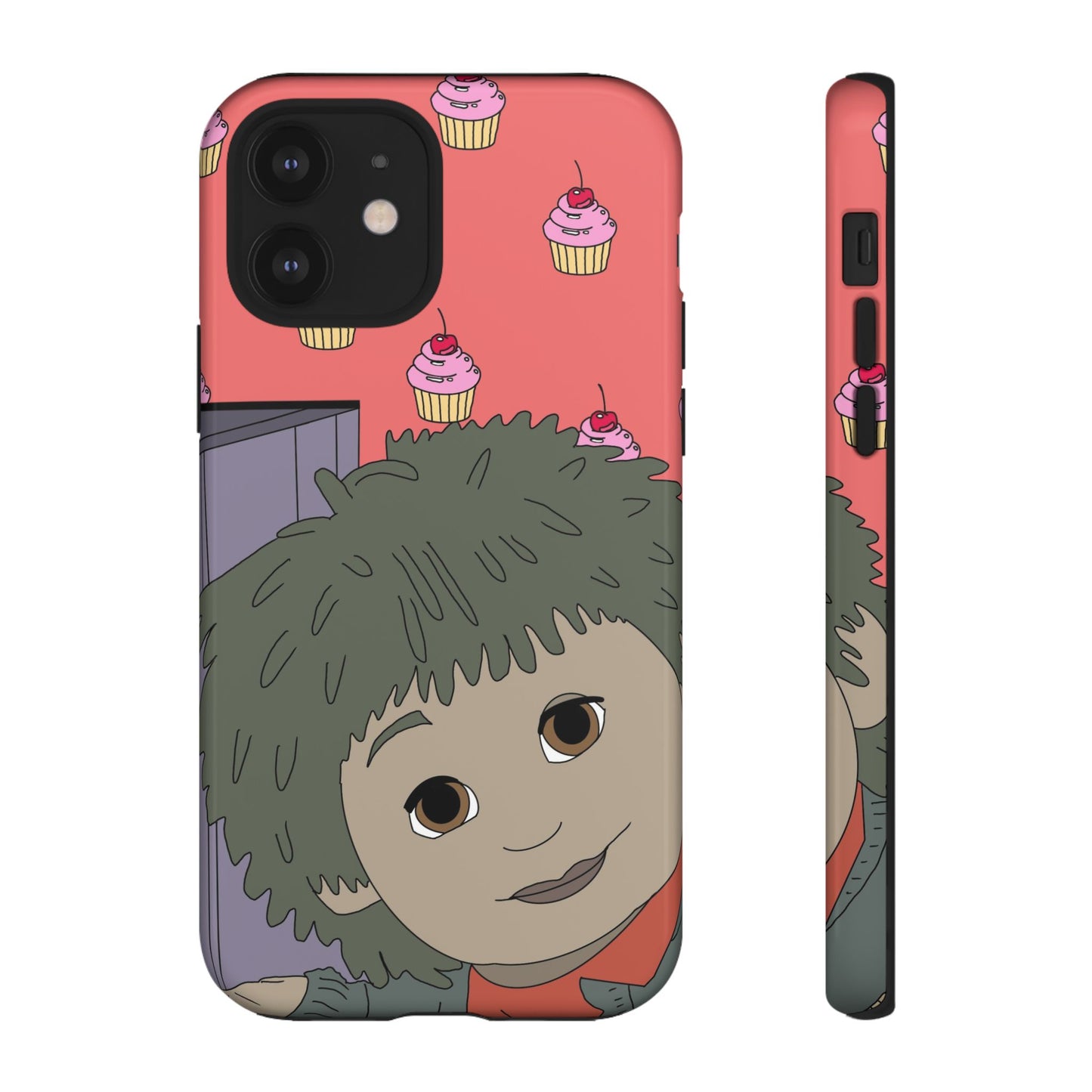 Cute Cupcake Tiny Phone Case — Whimsical Retro Character Protective Cover