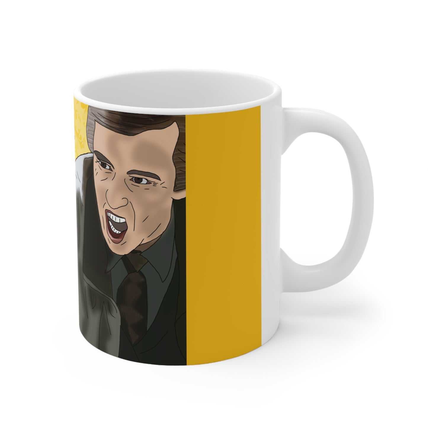 Alan Partridge Smell My Cheese ceramic Coffee Cups