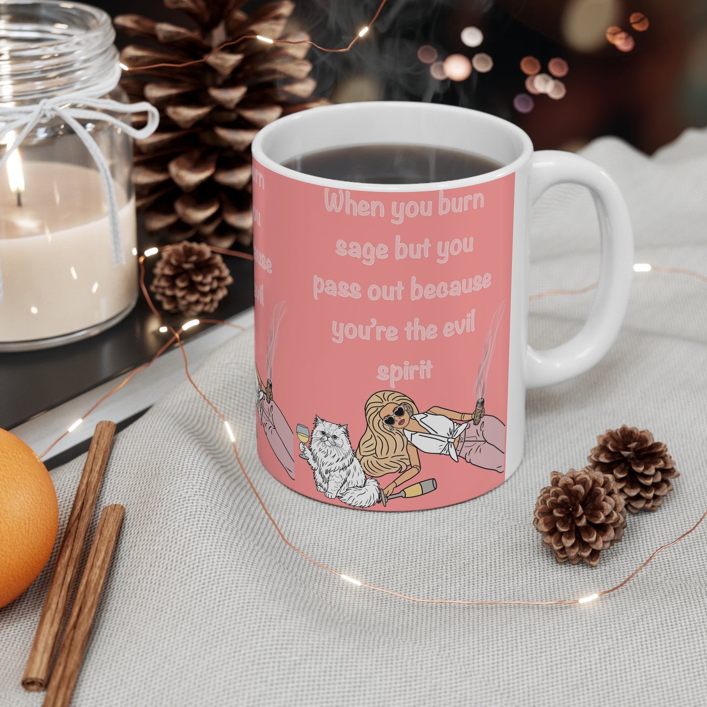 Barbie Burning Sage | Funny Mug | More Jam
