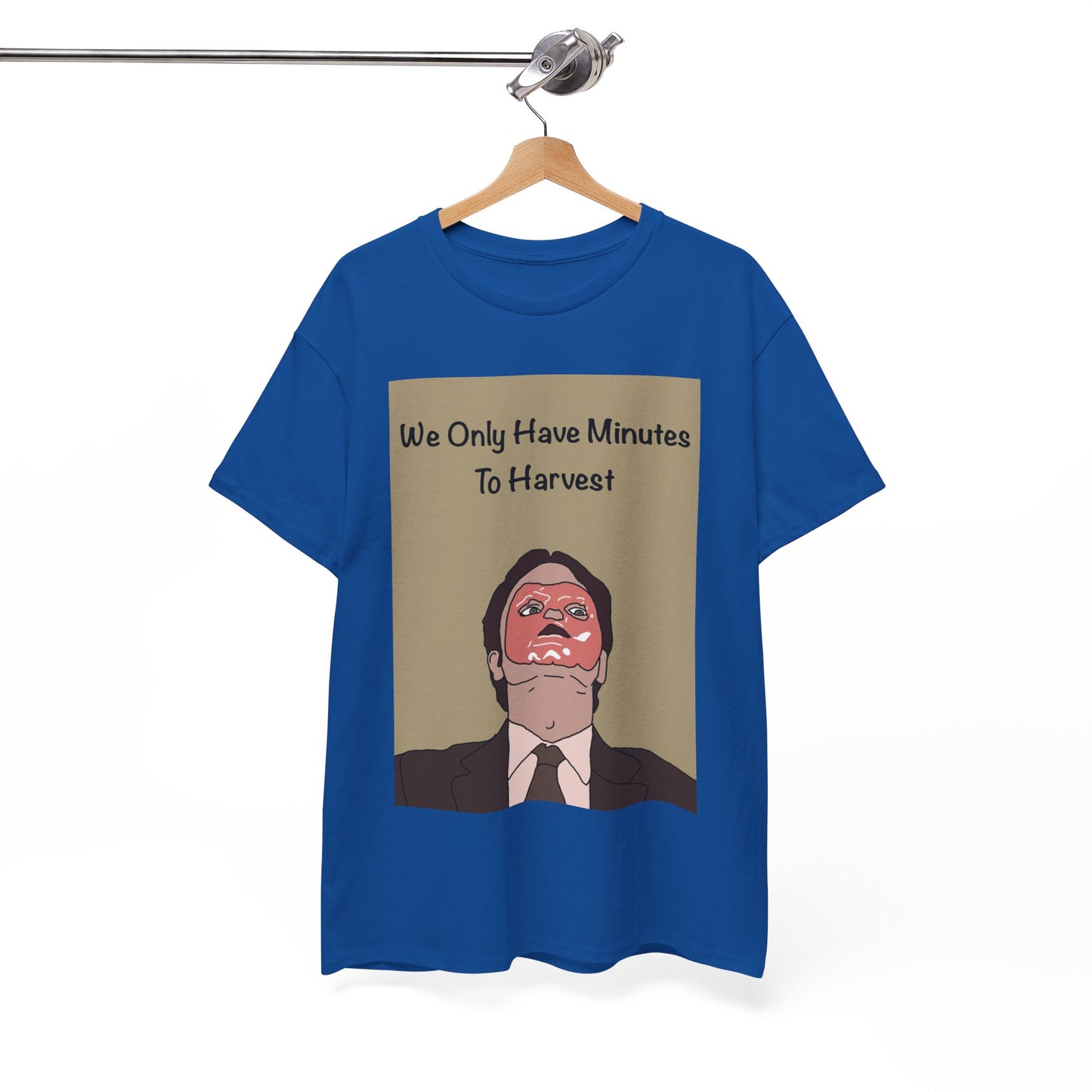 The Office Dwight Schrute Graphic T-Shirt — 'We Only Have Minutes To Harvest'