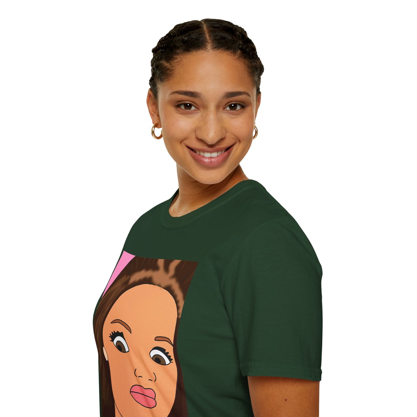 WTF Face T-Shirt — Retro Cartoon Portrait Tee