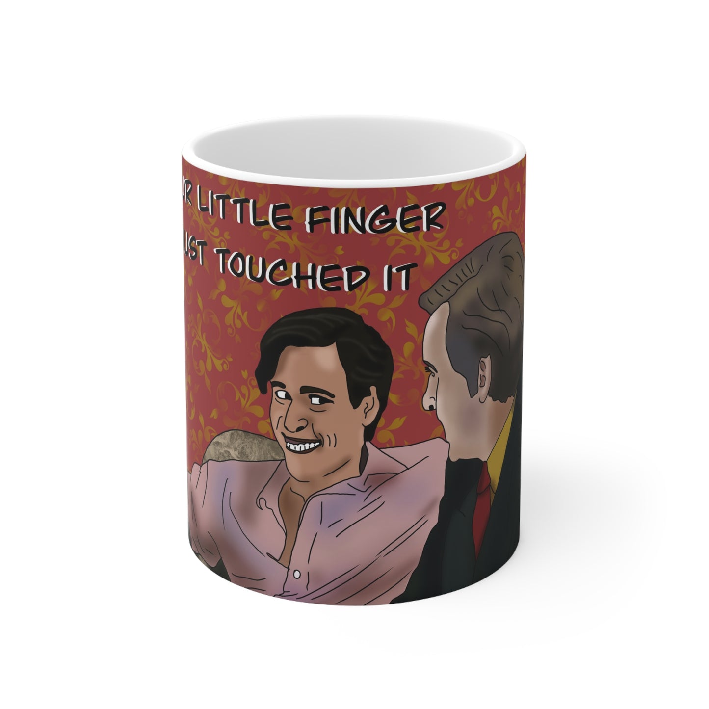 Alan Partridge – "Your Little Finger Just Touched It" Retro TV Quote Coffee Cup