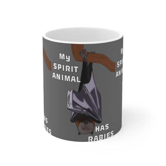 My Spirit Animal Has Rabies | Funny Bat Mug | More Jam