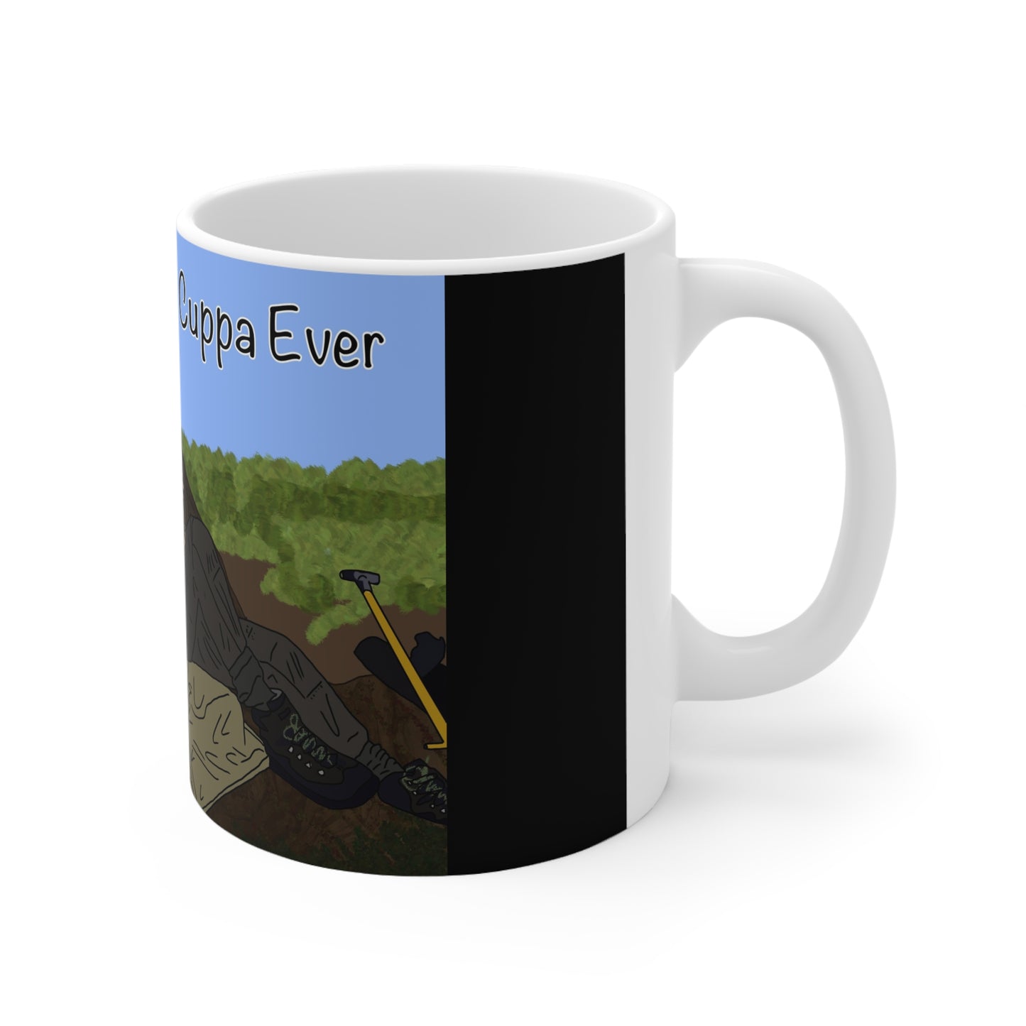 Detectorists Coffee Mug — "I Detect The Best Cuppa Ever" Ceramic Tea & Coffee Cup