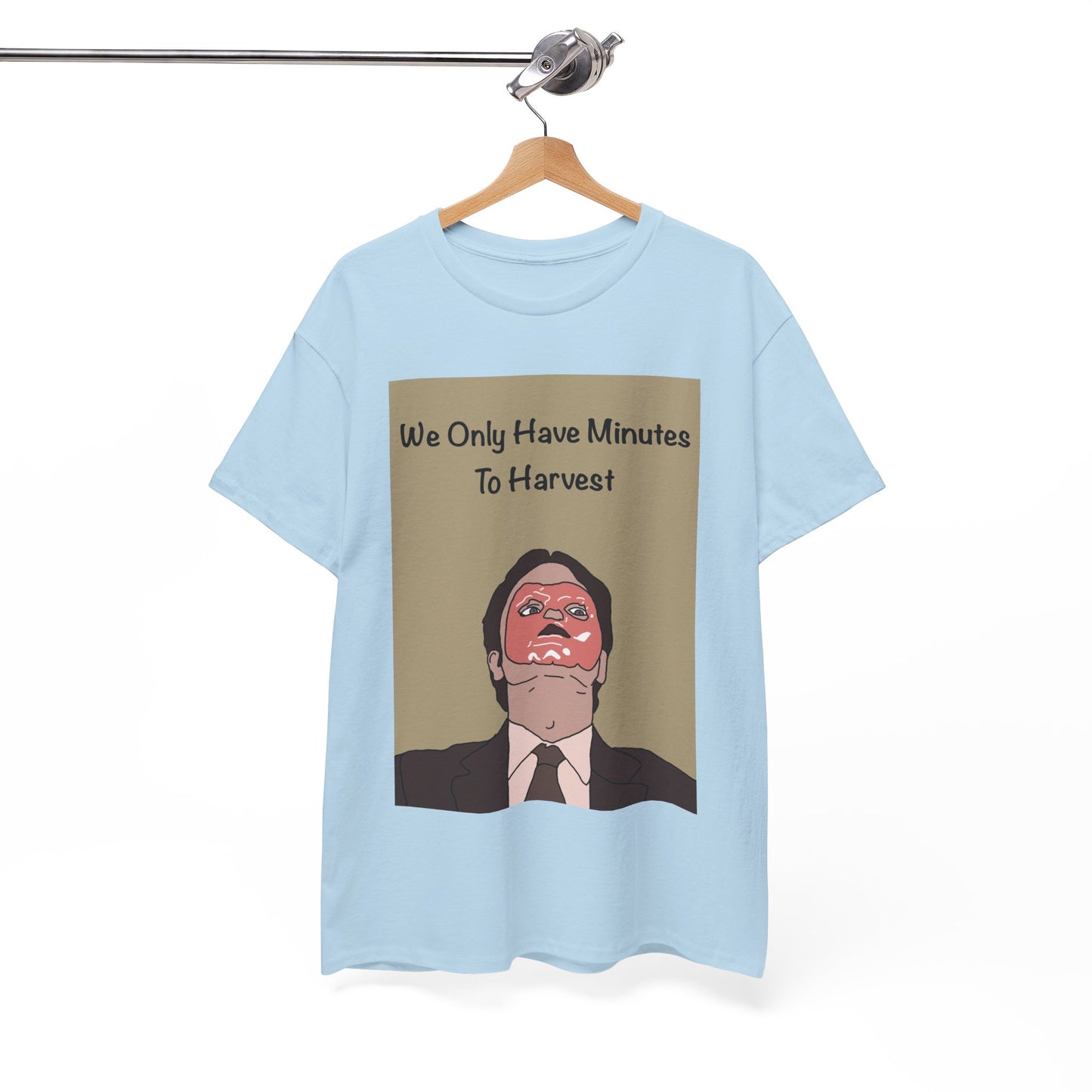 The Office Dwight Schrute Graphic T-Shirt — 'We Only Have Minutes To Harvest'