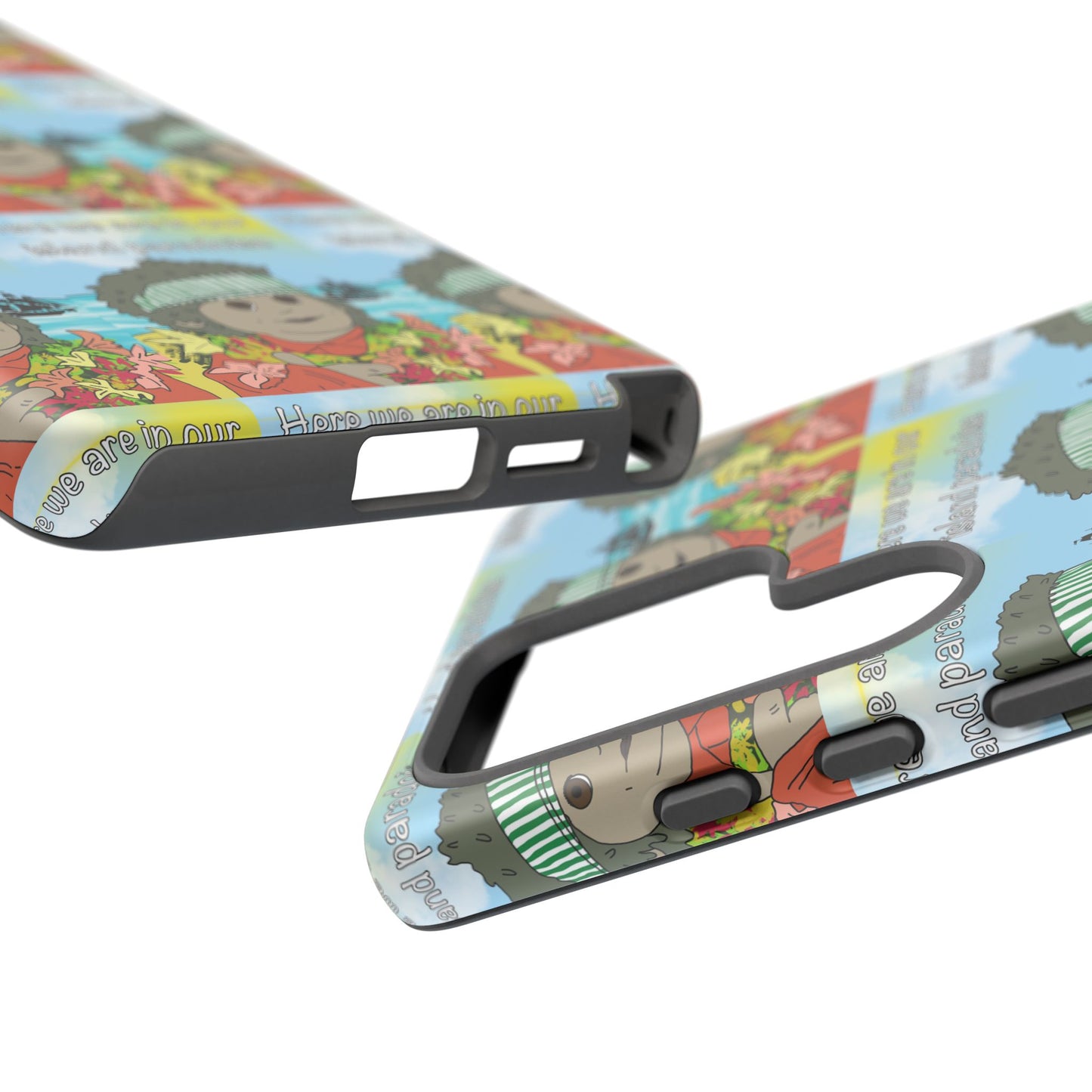 Phone Case Paradoise "here we are in our island paradise"