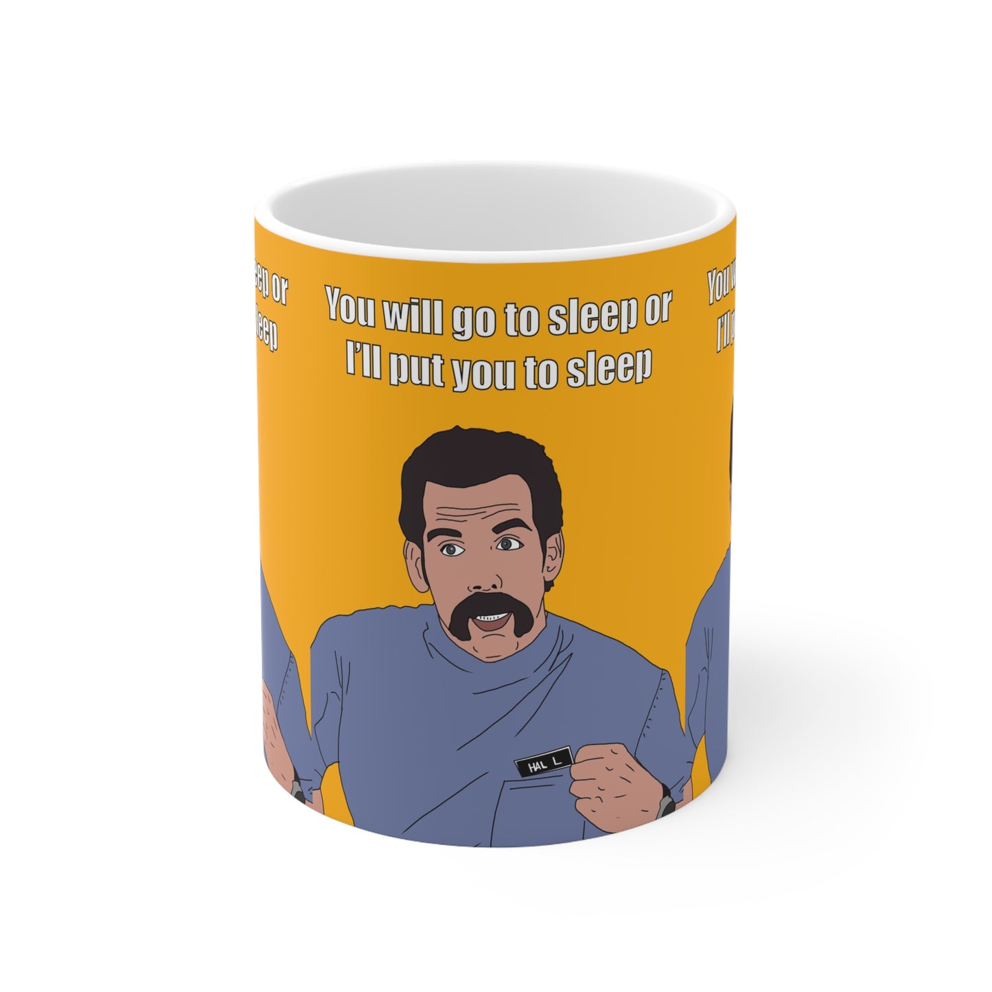 Happy Gilmore Ben Stiller"You will go to sleep or I'll put you to sleep"