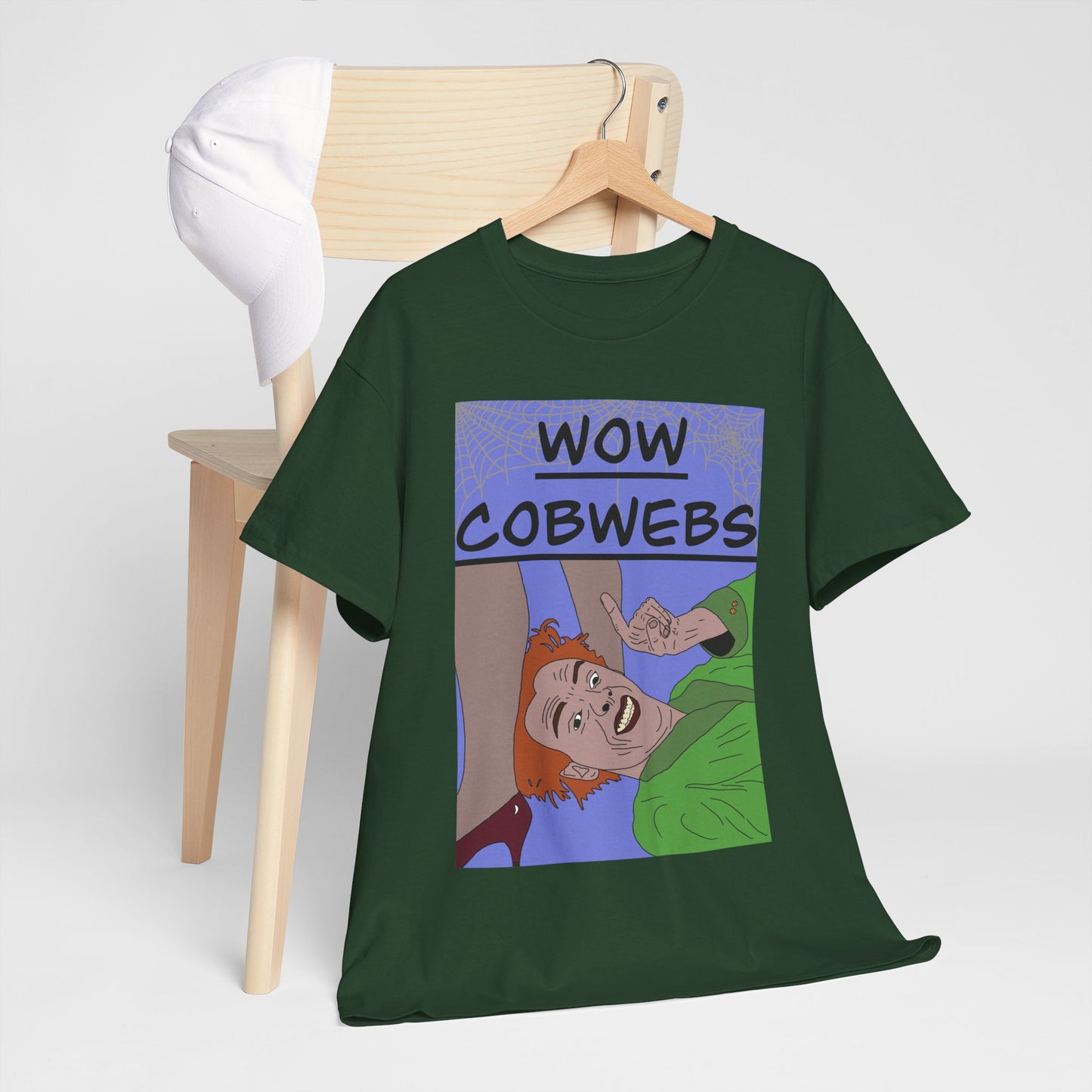 Drop Dead Fred T-Shirt — Funny "Wow Cobwebs" Retro Cartoon Tee
