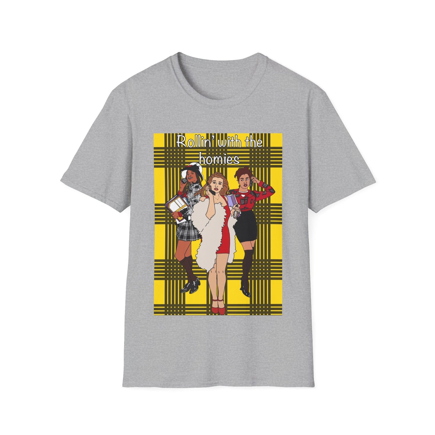 90s Clueless Graphic T-Shirt — ‘Clueless’ Plaid Inspired Retro Femme Tee