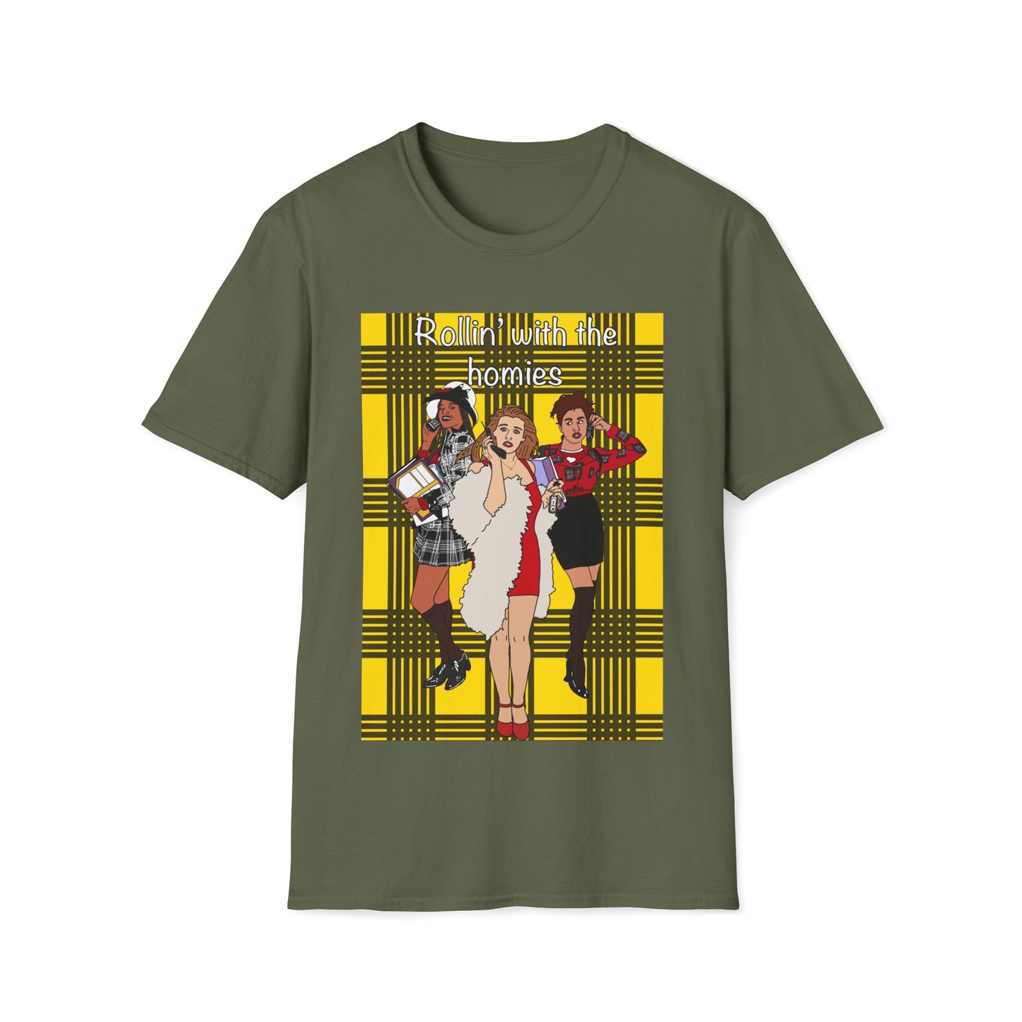90s Clueless Graphic T-Shirt — ‘Clueless’ Plaid Inspired Retro Femme Tee