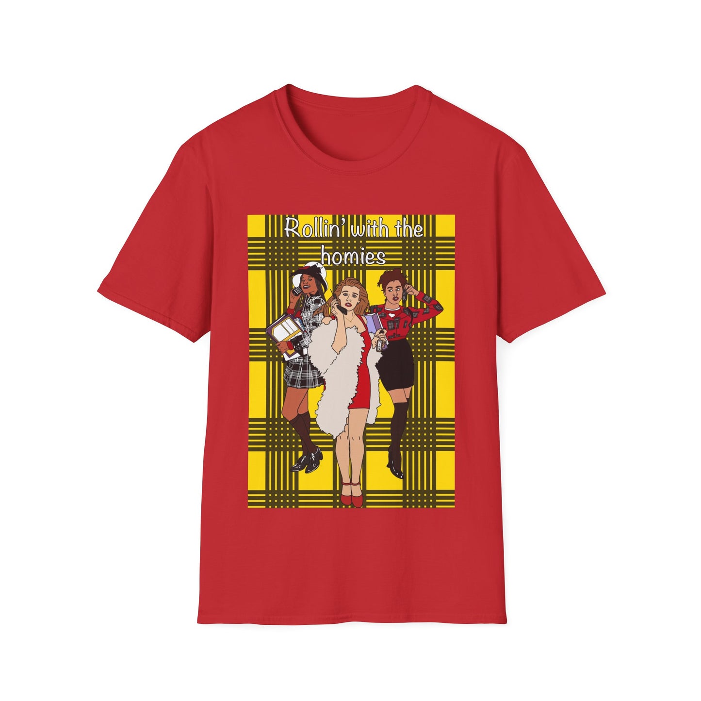 90s Clueless Graphic T-Shirt — ‘Clueless’ Plaid Inspired Retro Femme Tee