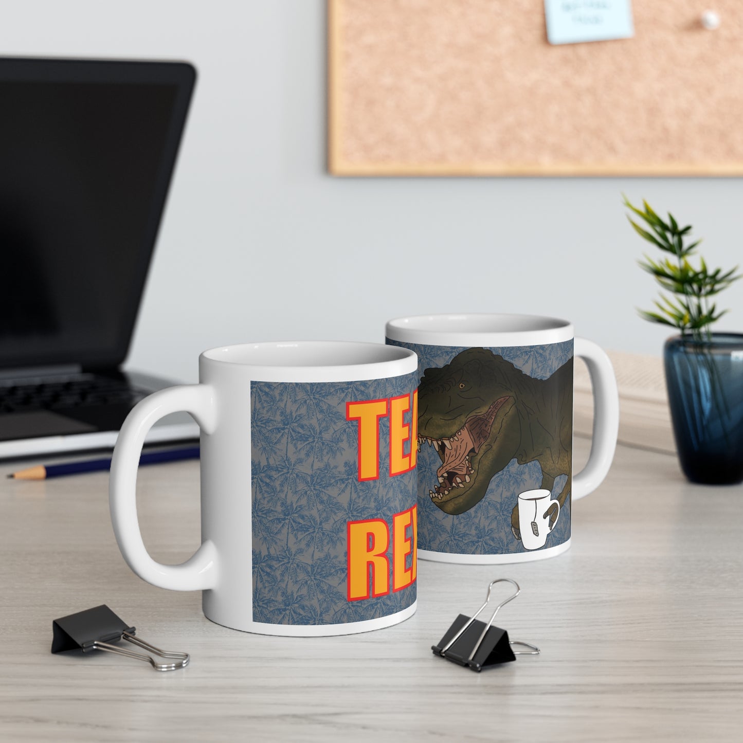 Tea Rex | Funny Dinosaur Mug | More Jam