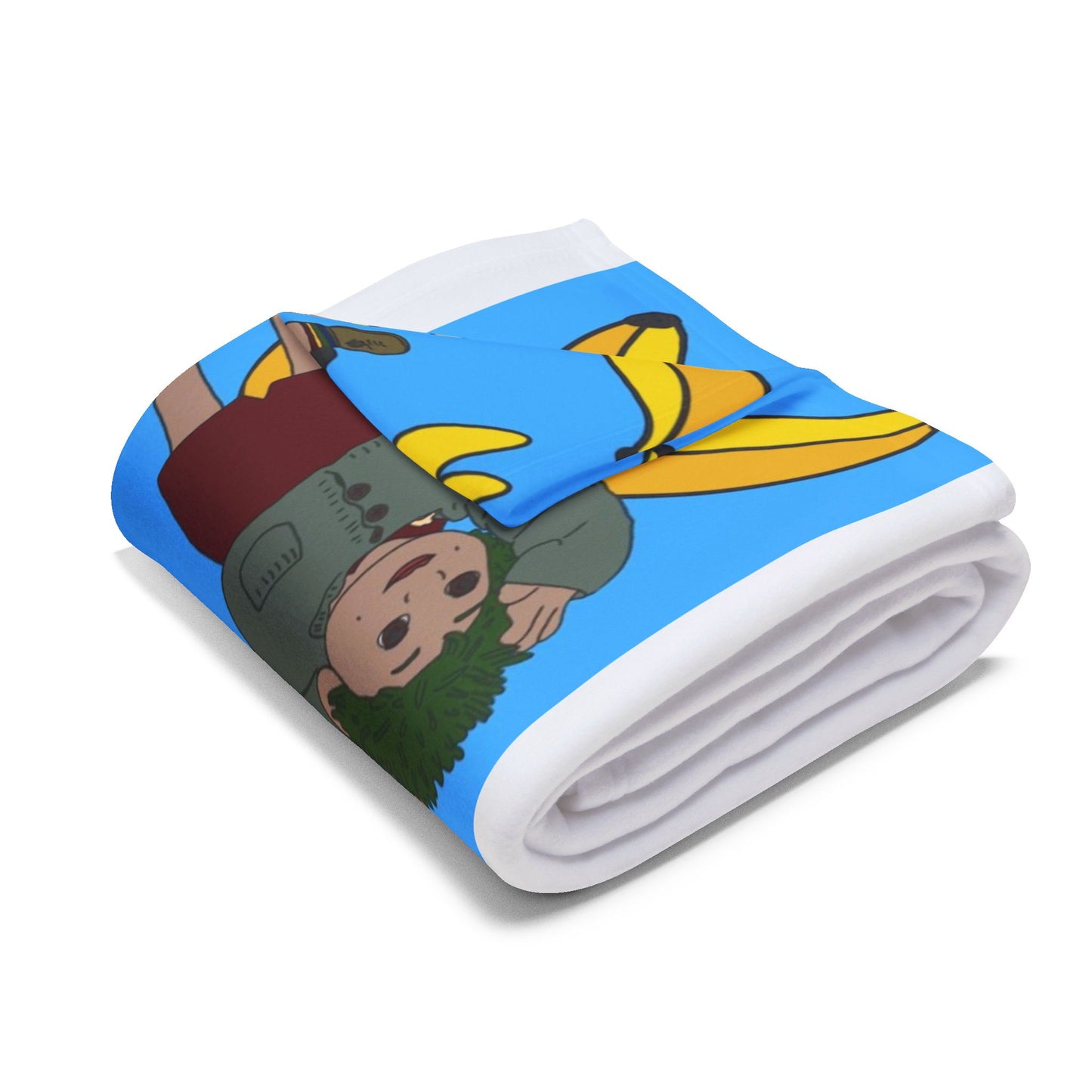 Banana Tots Fleece Blanket — Playful Cartoon Bananas