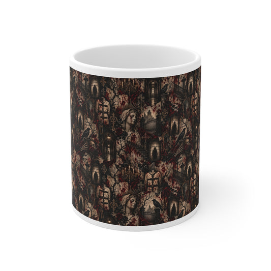Gothic Asylum Pattern Mug | More Jam