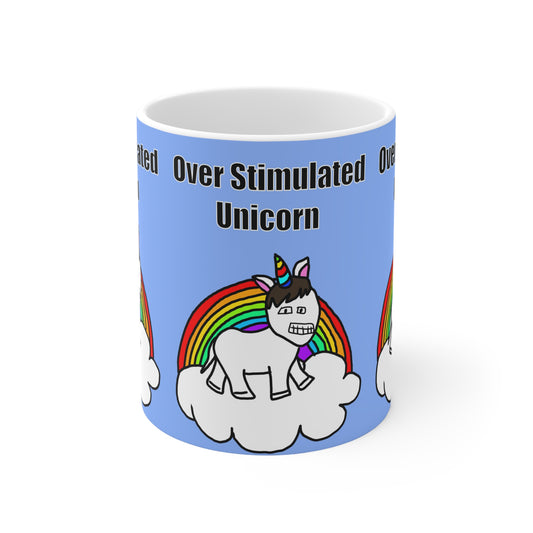 Over Stimulated Unicorn | Neurodivergent Mug | More Jam