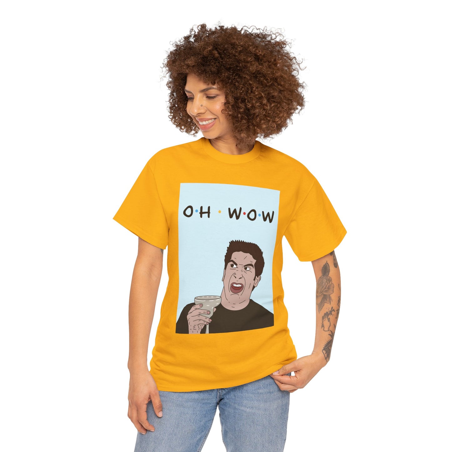 Friends Tee — 'Oh Wow' Funny Ross Geller Shirt