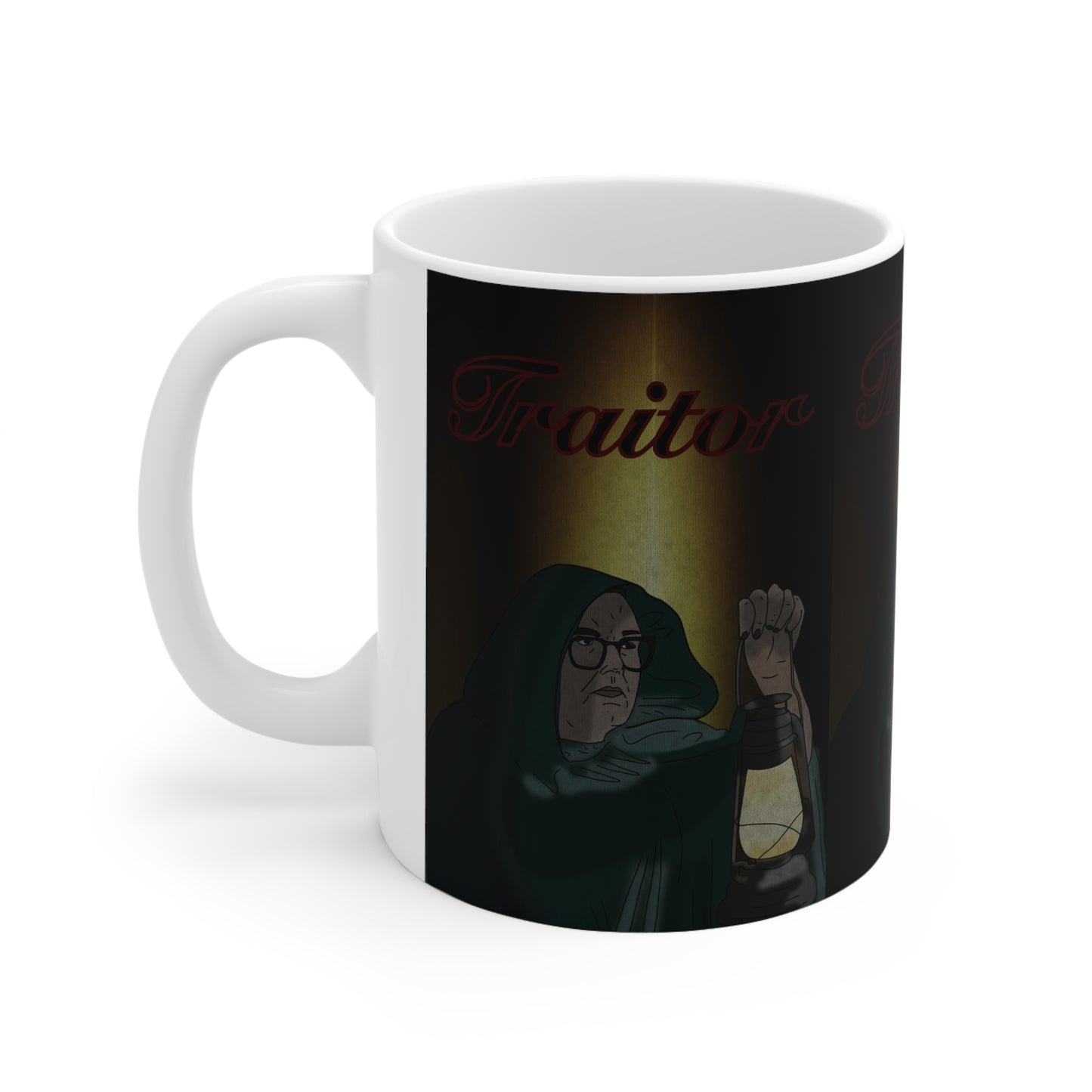 Traitor Lantern Mug Alan Carr — Dark Fantasy Ceramic Coffee Cup (11oz & 15oz)