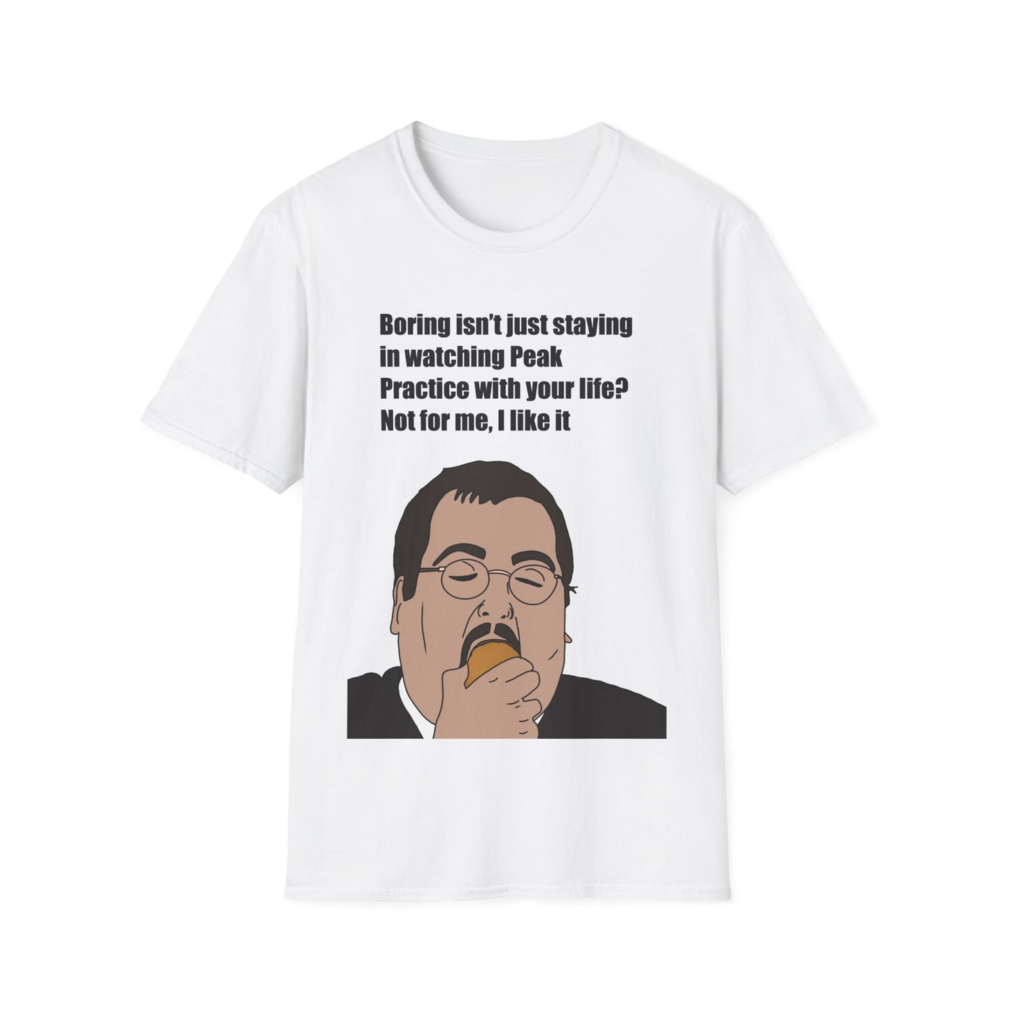 Funny Keith The Office Quote T-Shirt — "Boring isn't just staying in watching Peak" Graphic Tee