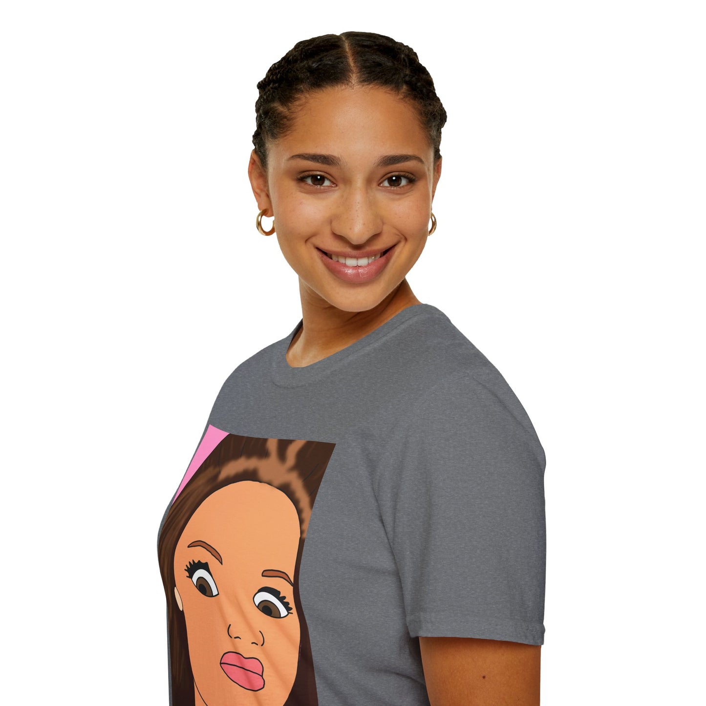 WTF Face T-Shirt — Retro Cartoon Portrait Tee
