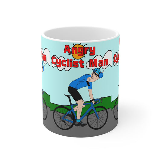 Angry Cyclist | Funny Mug | More Jam