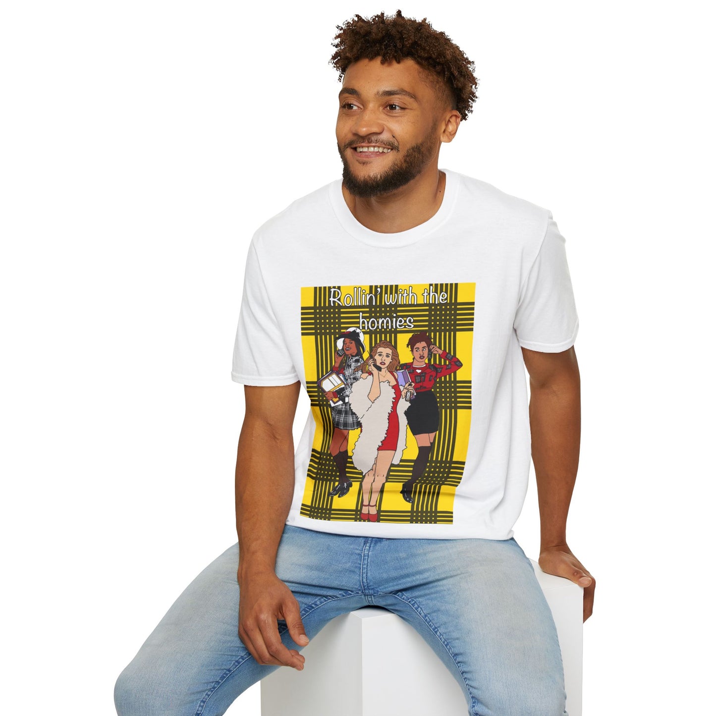90s Clueless Graphic T-Shirt — ‘Clueless’ Plaid Inspired Retro Femme Tee