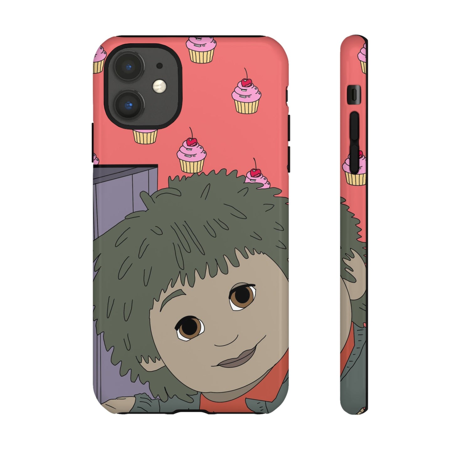 Cute Cupcake Tiny Phone Case — Whimsical Retro Character Protective Cover