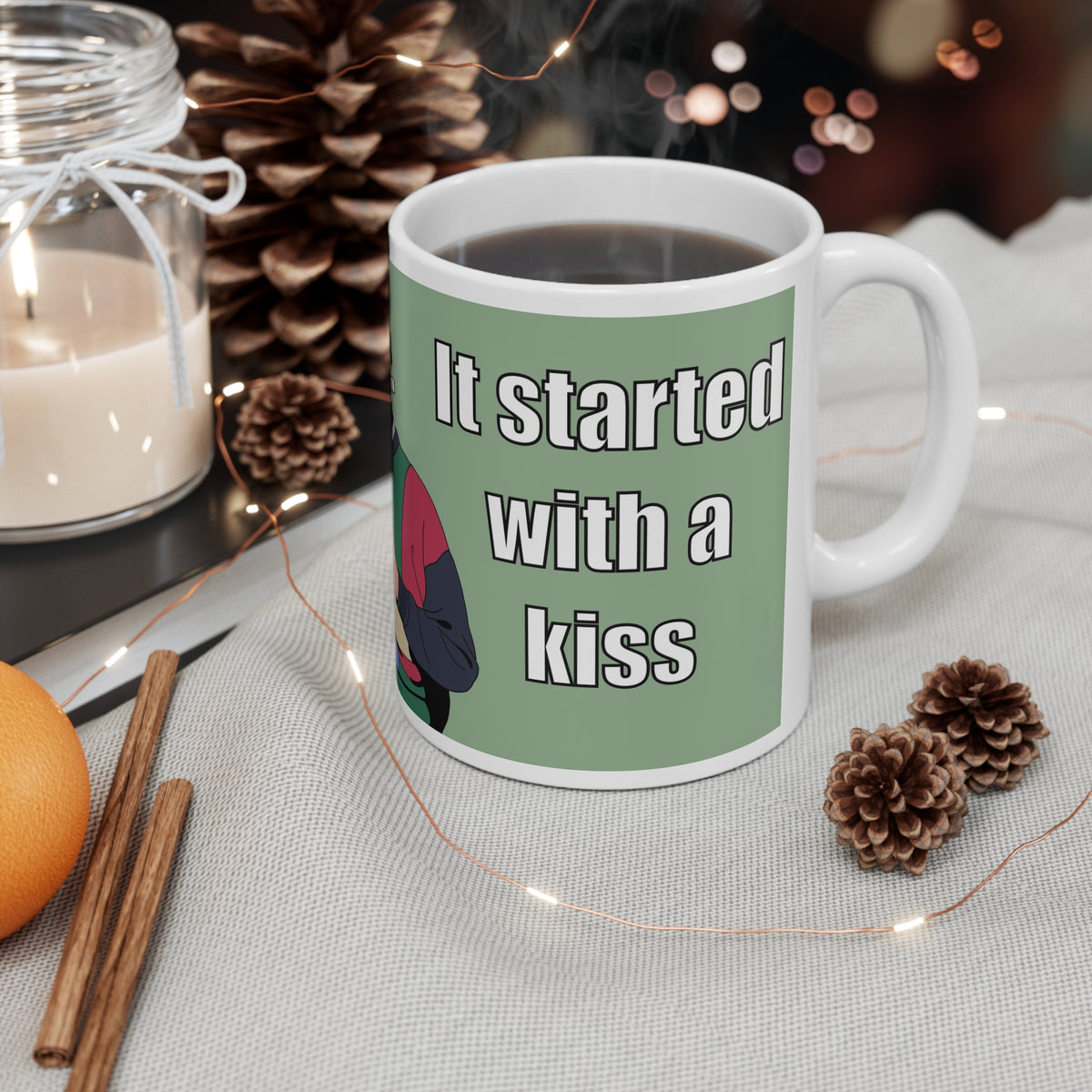 Alan Partridge It Started With A Kiss Mug