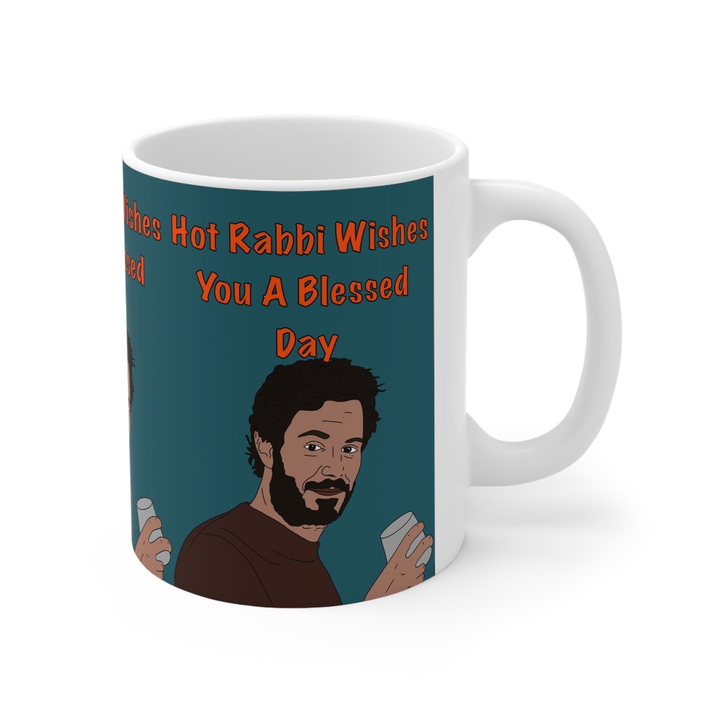 Nobody Wants This — “Hot Rabbi Wishes You A Blessed Day” Coffee Cup