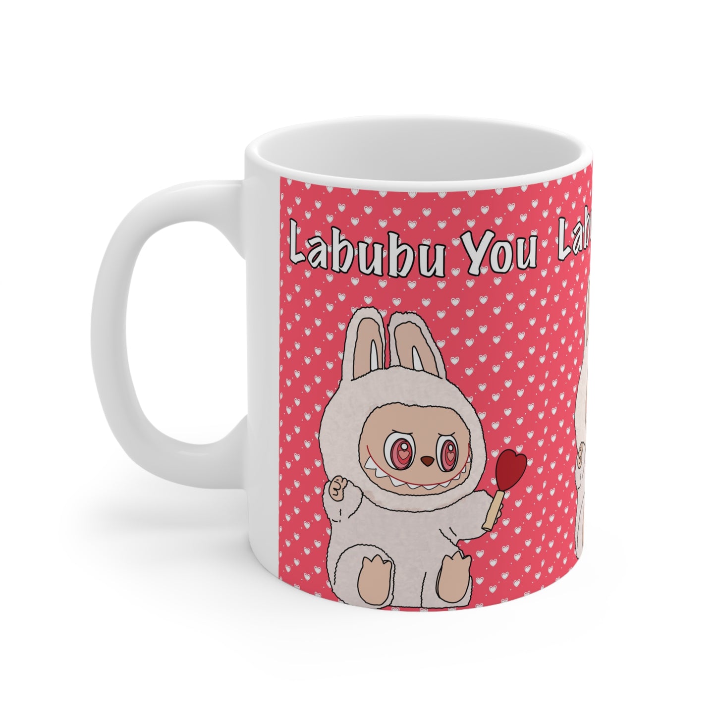 Cute "Labubu You" Ceramic Coffee Mug —
