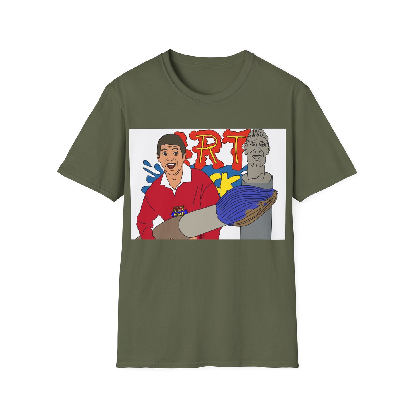 Art Attack 90s T-Shirt — Funny Graphic Tee