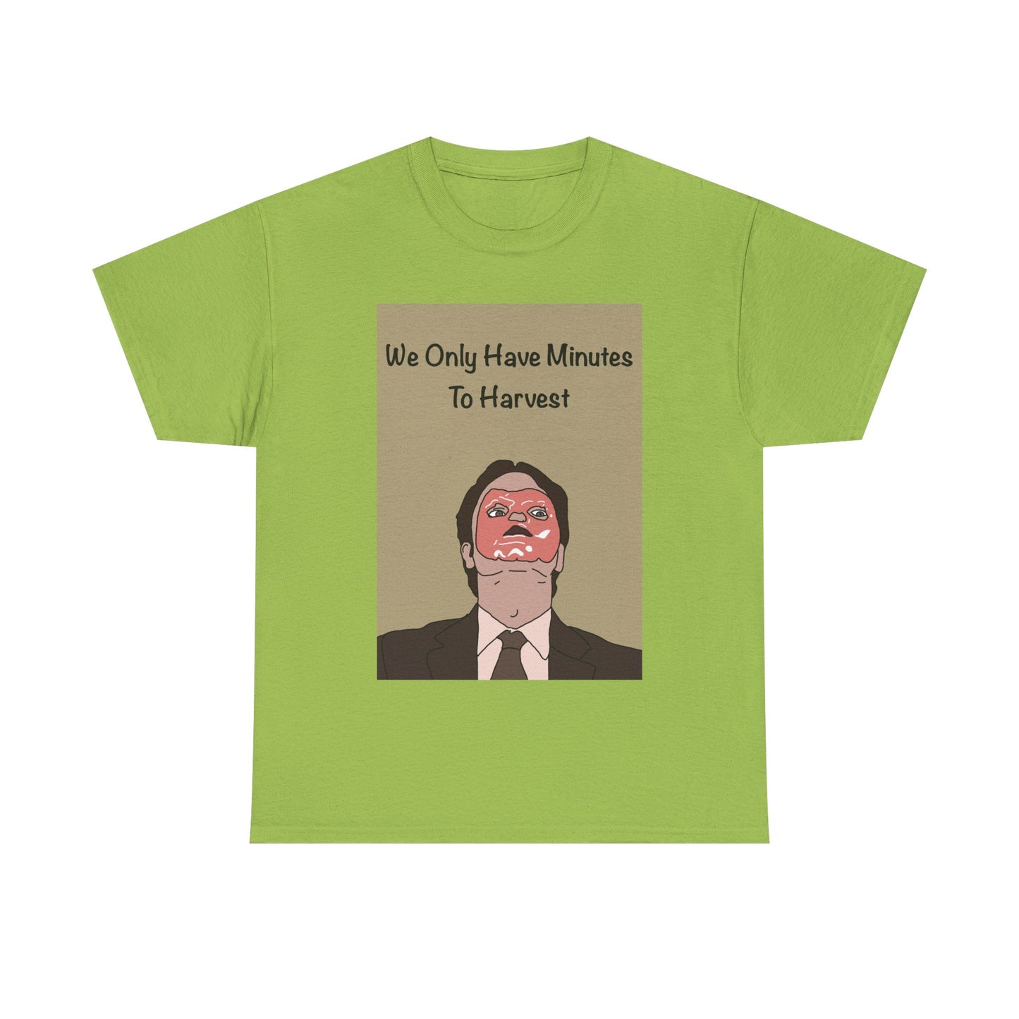 The Office Dwight Schrute Graphic T-Shirt — 'We Only Have Minutes To Harvest'