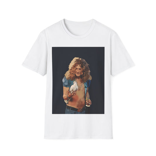 Rober Plant Led Zepplin Retro Rock Singer Graphic T-Shirt