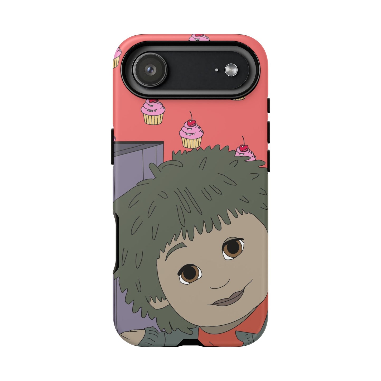 Cute Cupcake Tiny Phone Case — Whimsical Retro Character Protective Cover