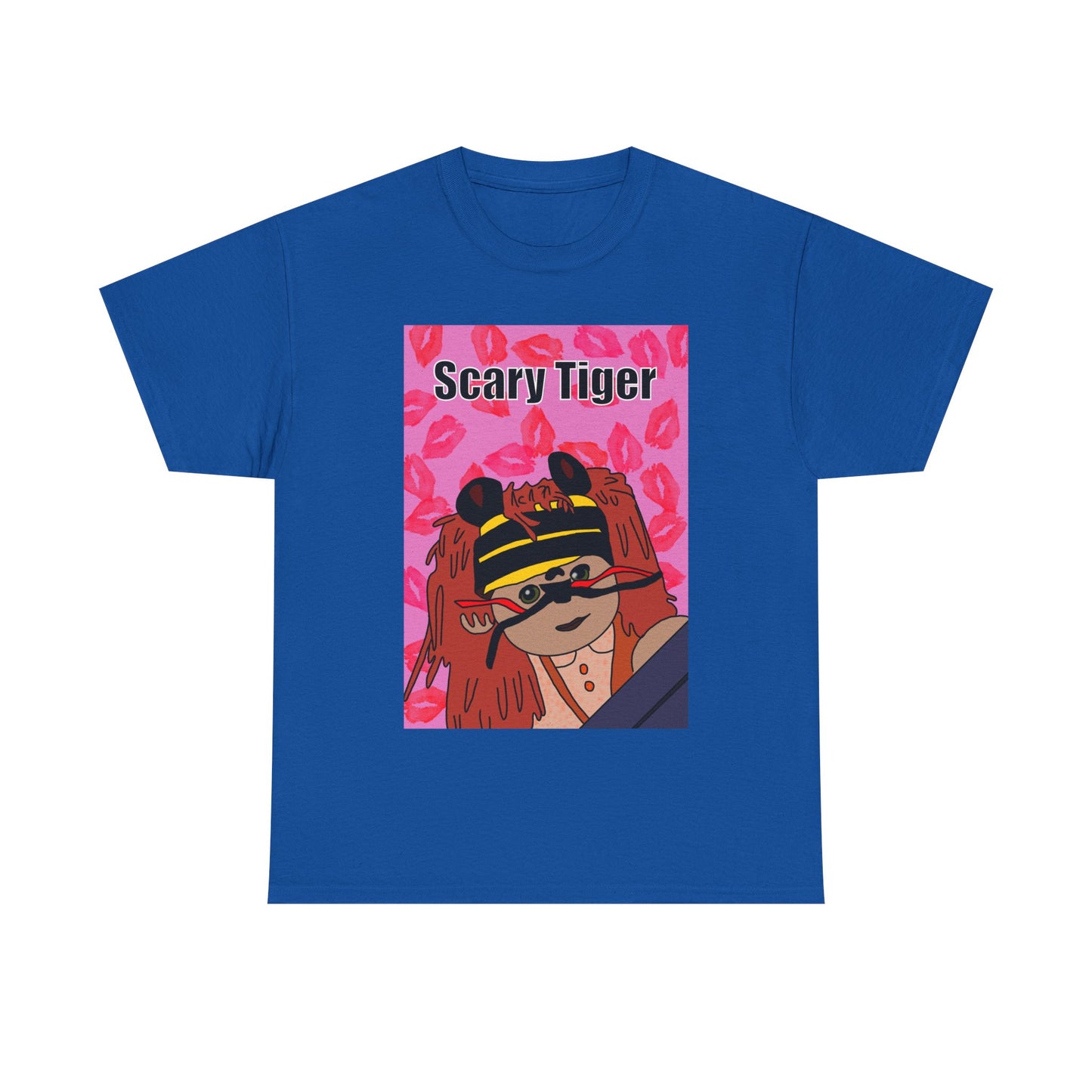 Limited Edition Valentines Day Scary Tiger Graphic Tee