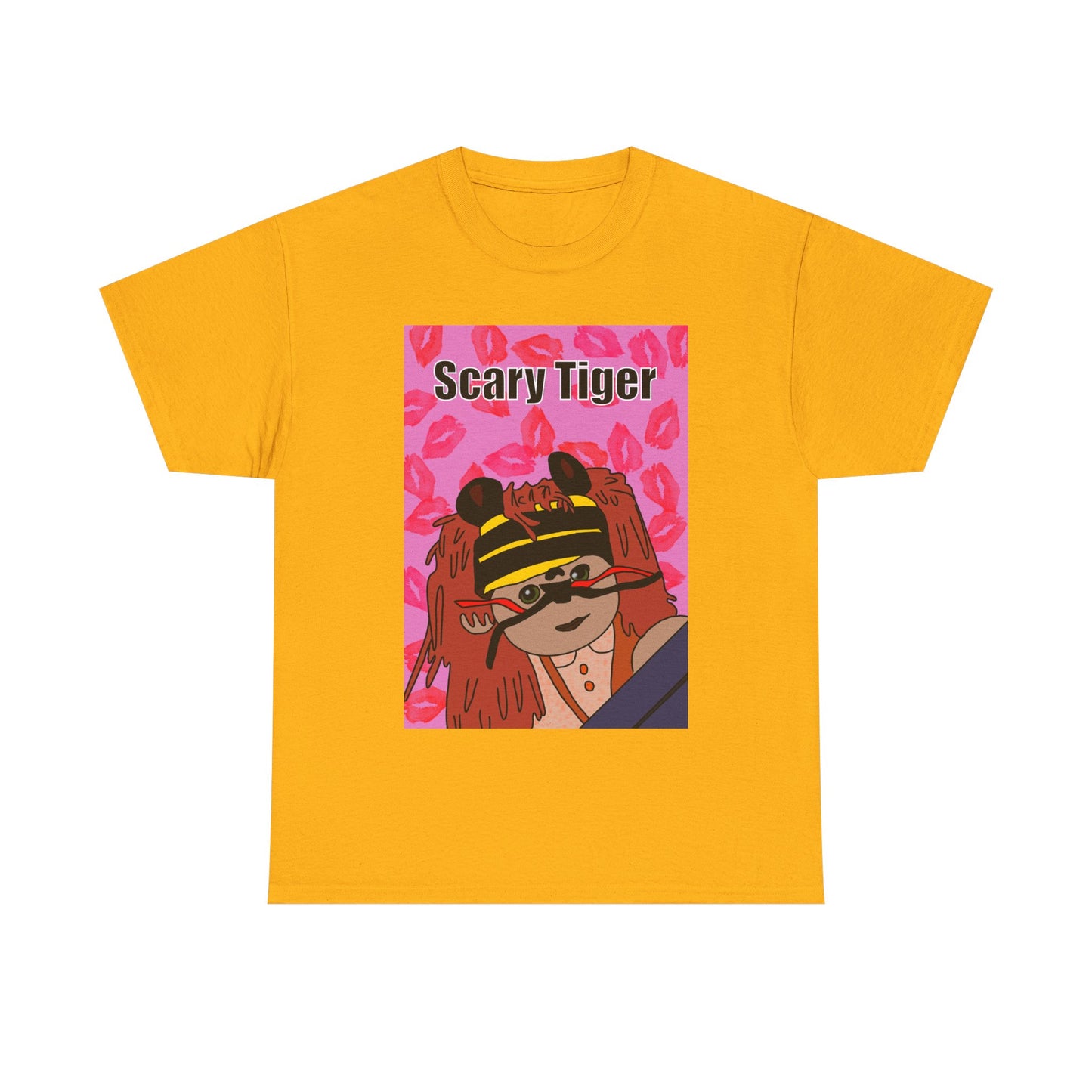 Limited Edition Valentines Day Scary Tiger Graphic Tee