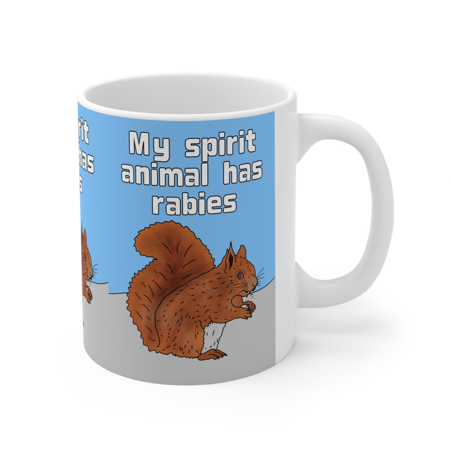 My Spirit Animal Has Rabies | Funny Squirrel Mug | More Jam
