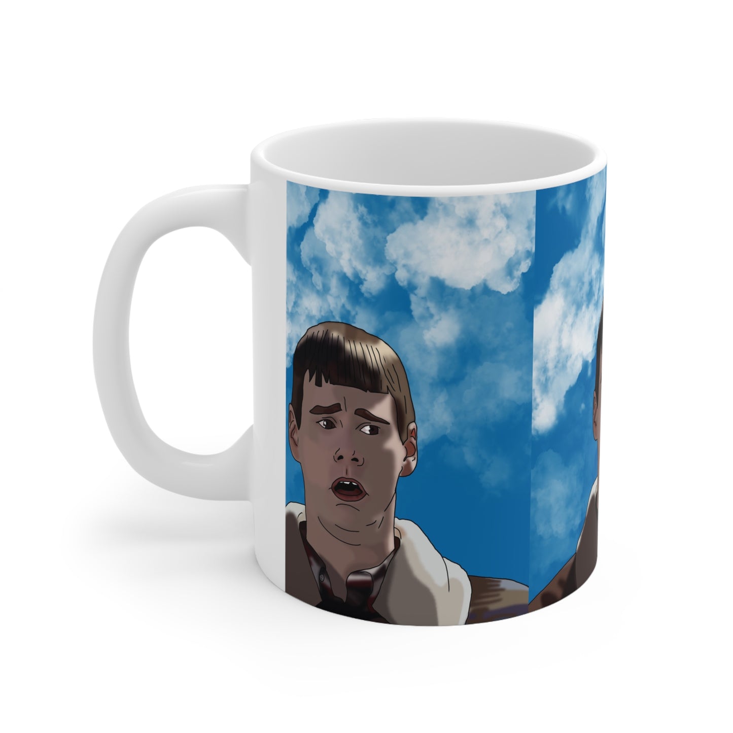 Lloyd Christmas Comedy Movie Mug — Classic Dumb & Dumber Ceramic Coffee Cup