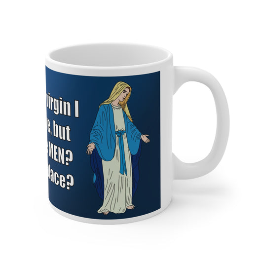 Virgin Mary, 3 Wise men??? | Christmas Mug | More Jam