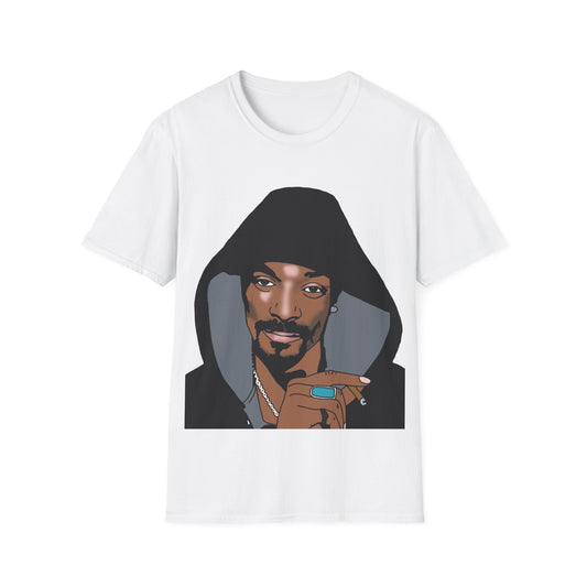 Hooded Snoop Dog T-Shirt — Stylized Music Icon Graphic Tee