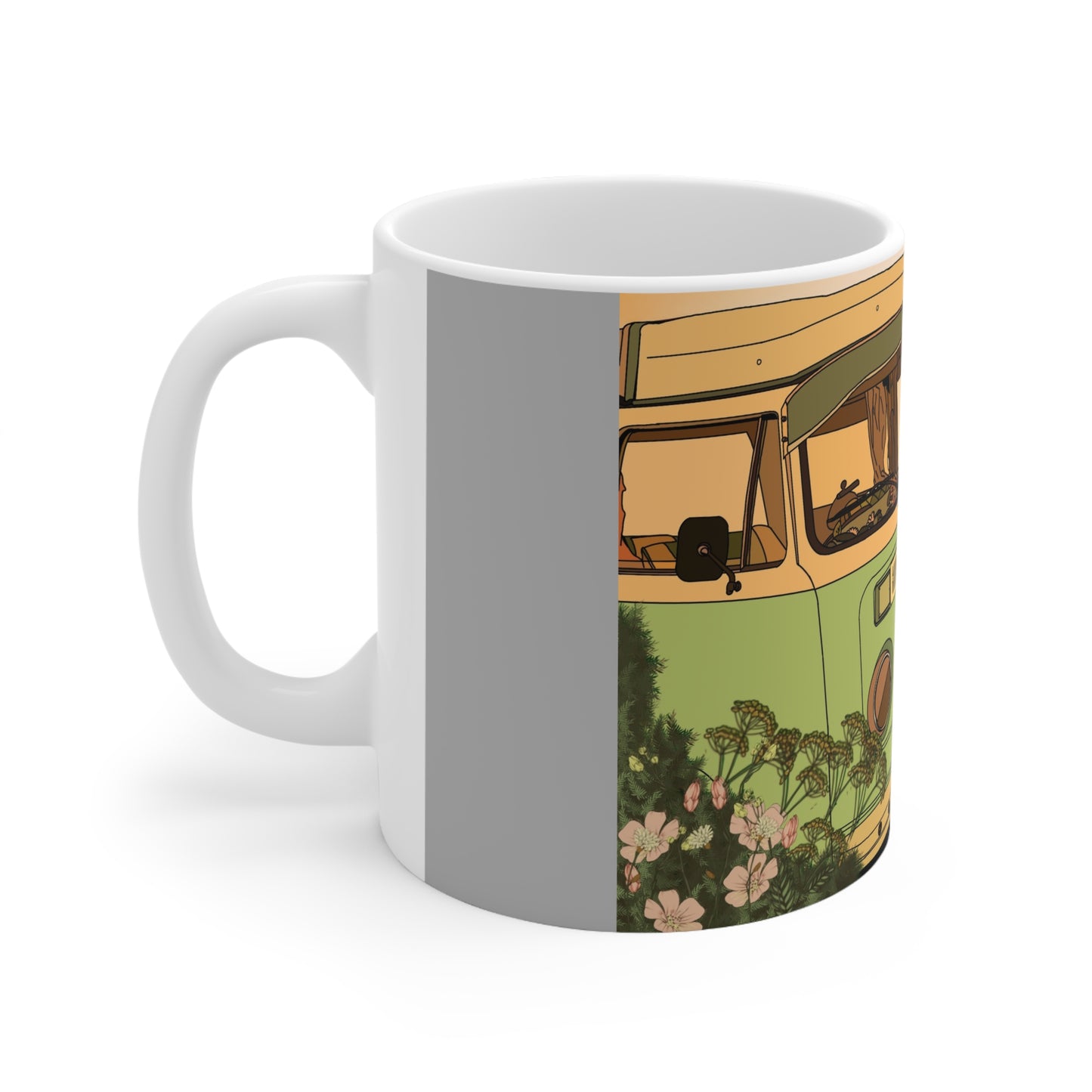 Camper Van Ceramic Coffee Cups
