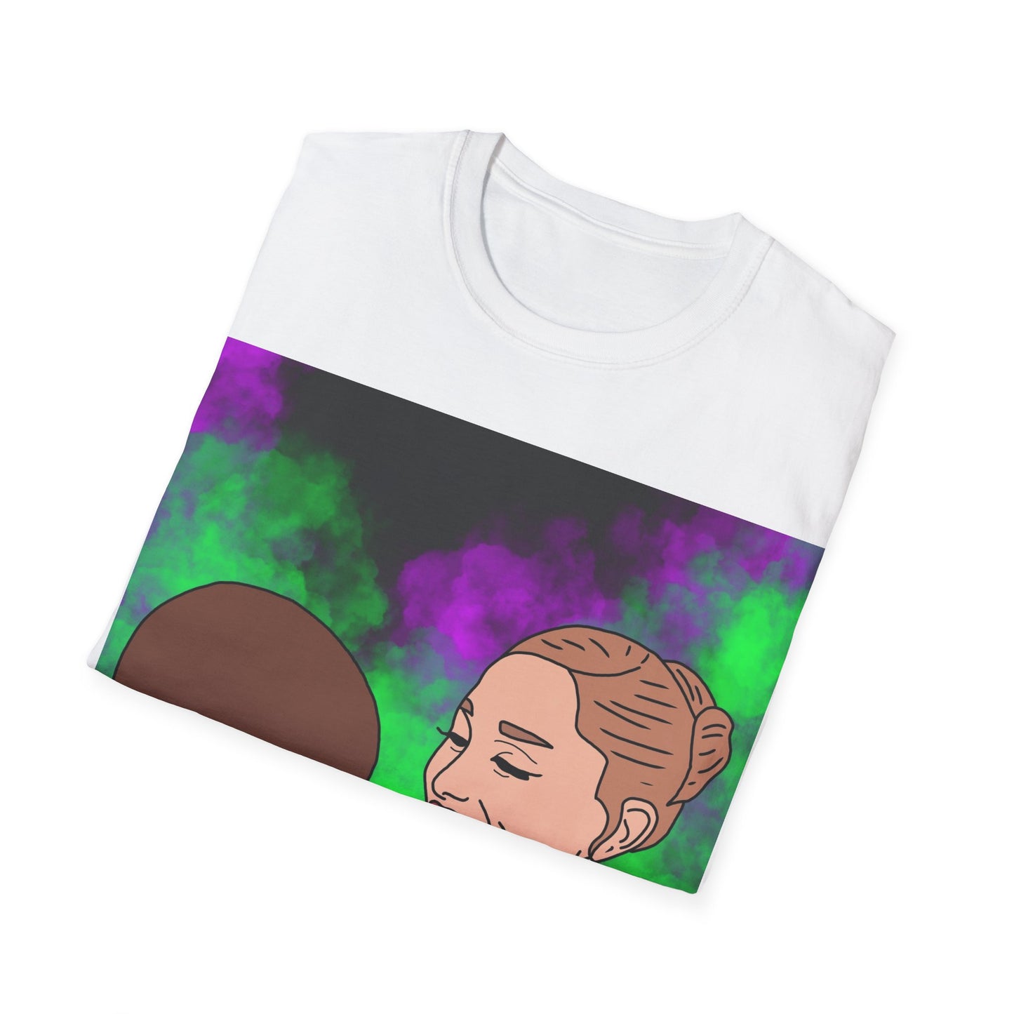 Wicked Cynthia & Arianna Grande Illustration T-Shirt — Retro Neon Couple Art Tee